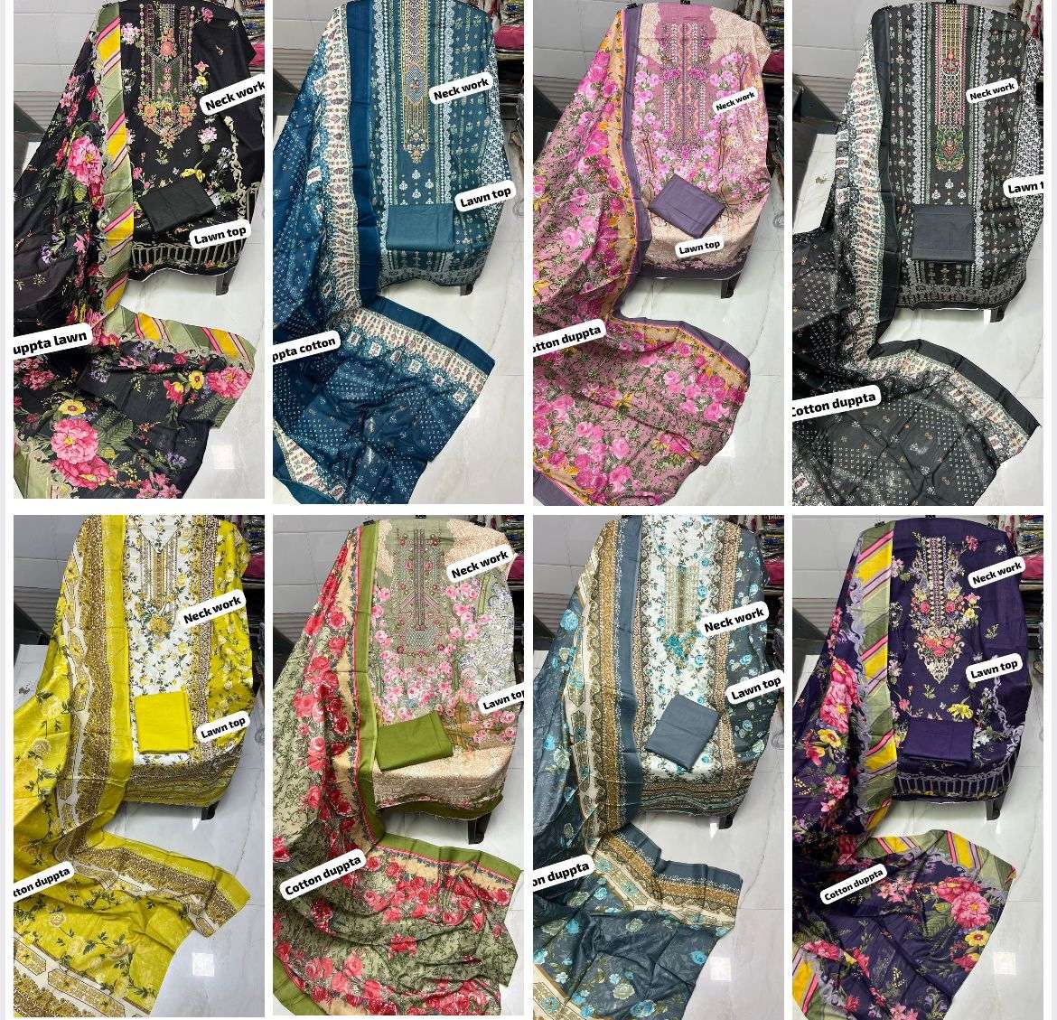 BIN SAEED EMBROIDERED COLLECTION VOL 2 LAWN COTTON FANCY EMBROIDERIES WORK SUIT