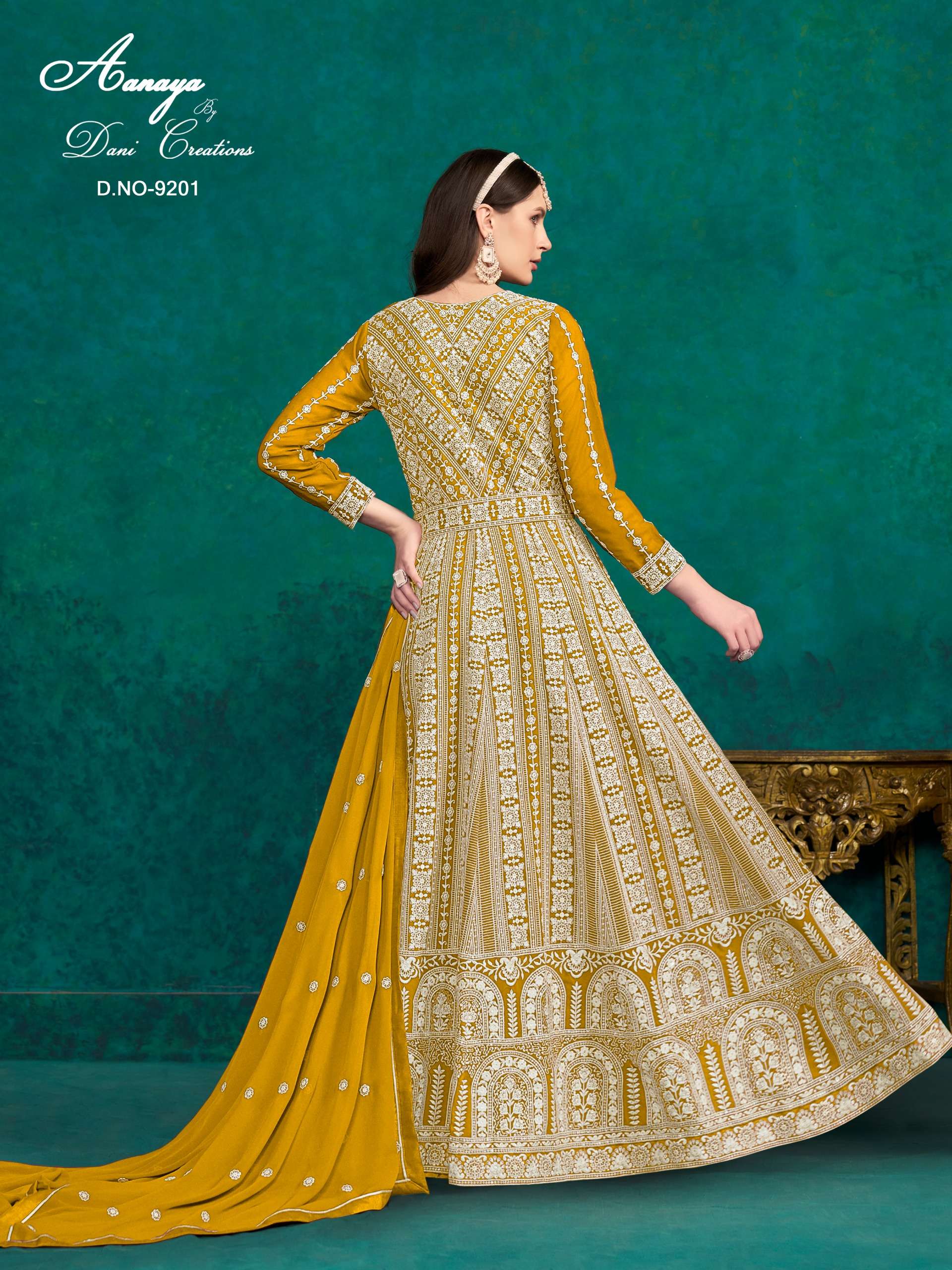 DANI CREATION AANAYA 9200 SERIES GEORGETTE HEAVY DESIGNER ANARKALI GOWN DRESS