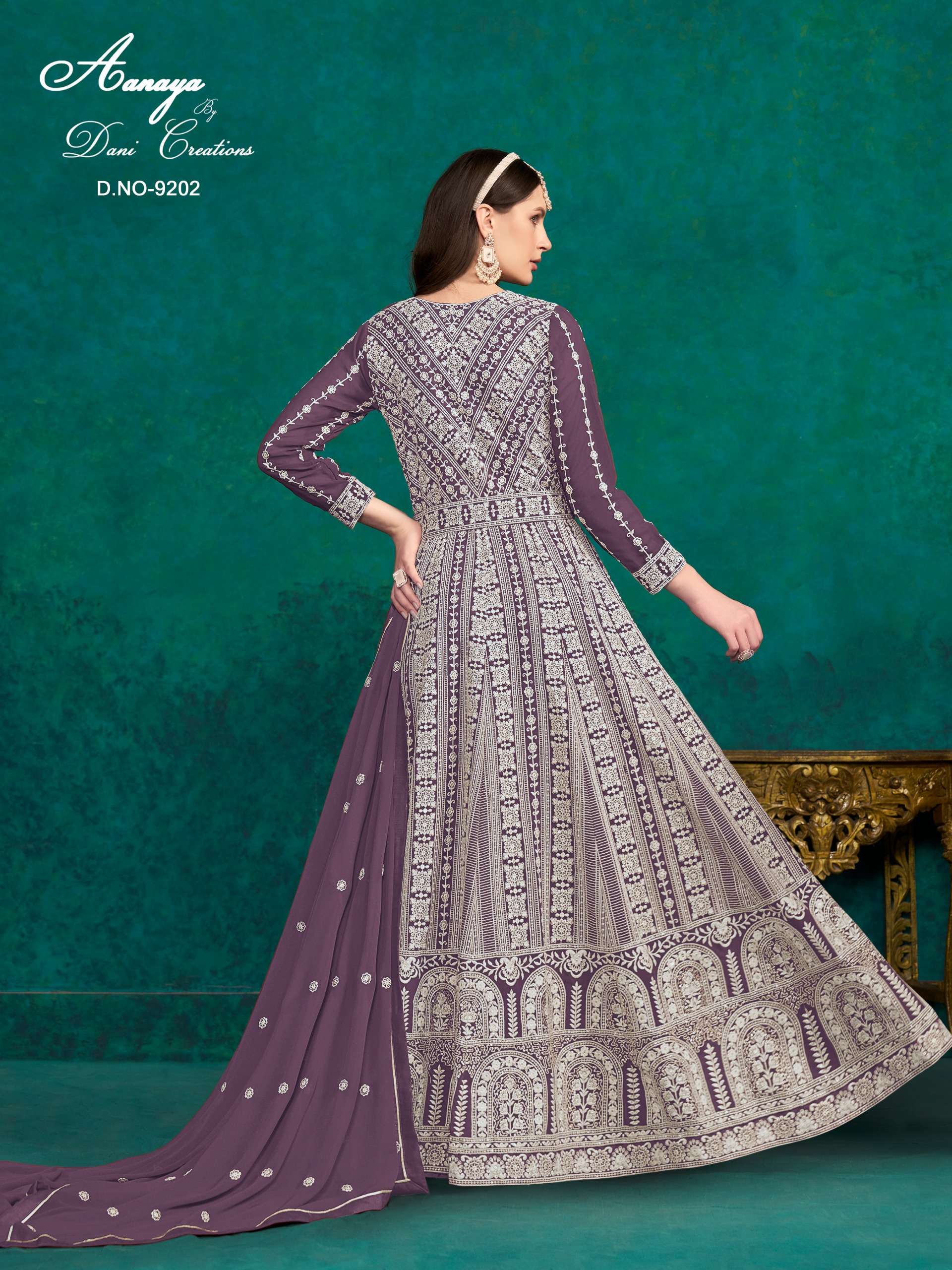 DANI CREATION AANAYA 9200 SERIES GEORGETTE HEAVY DESIGNER ANARKALI GOWN DRESS