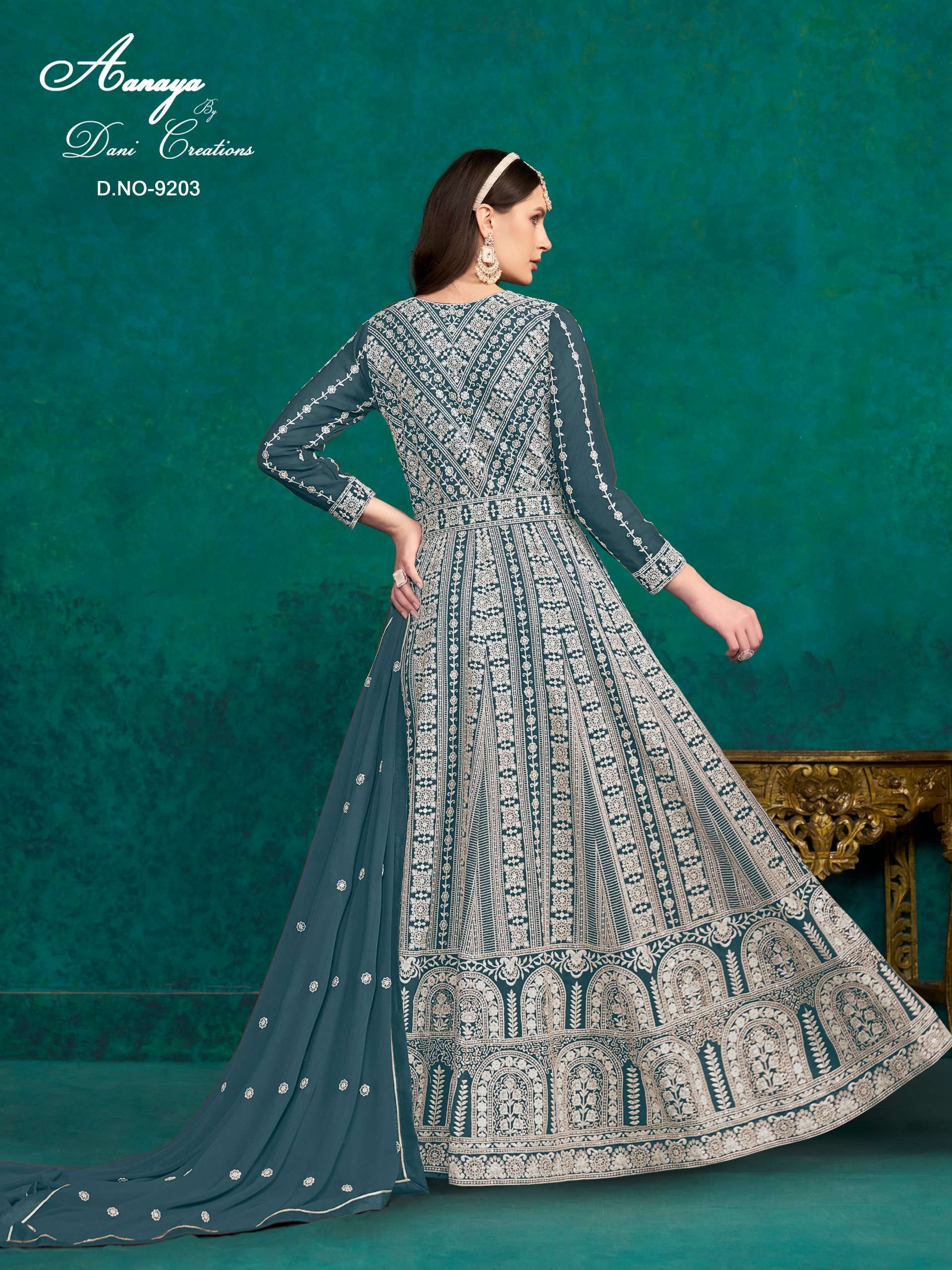 DANI CREATION AANAYA 9200 SERIES GEORGETTE HEAVY DESIGNER ANARKALI GOWN DRESS