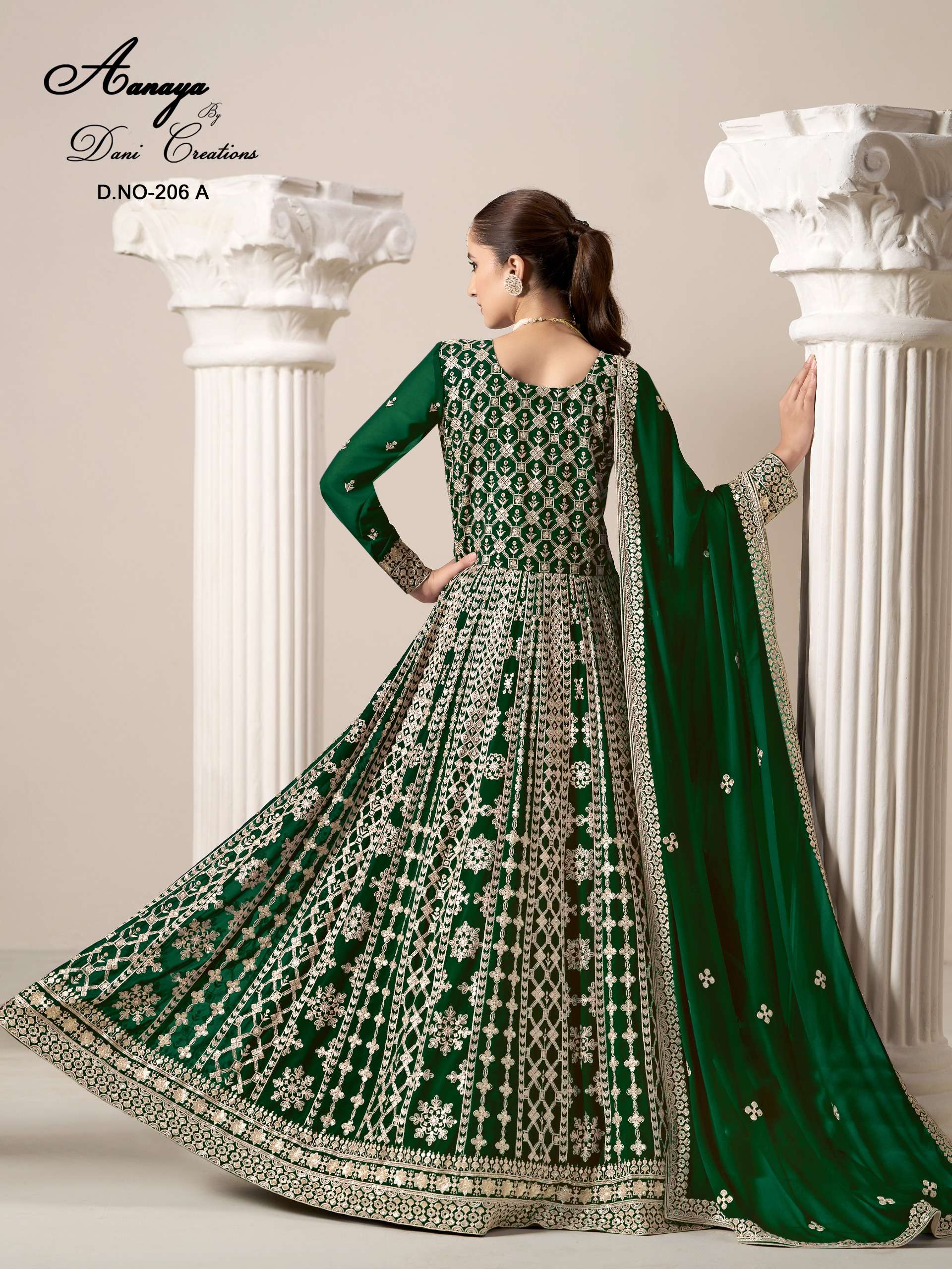 DANI CREATION AANAYA VOL 206 GEORGETTE HEAVY DESIGNER WEDDING WEAR DRESS
