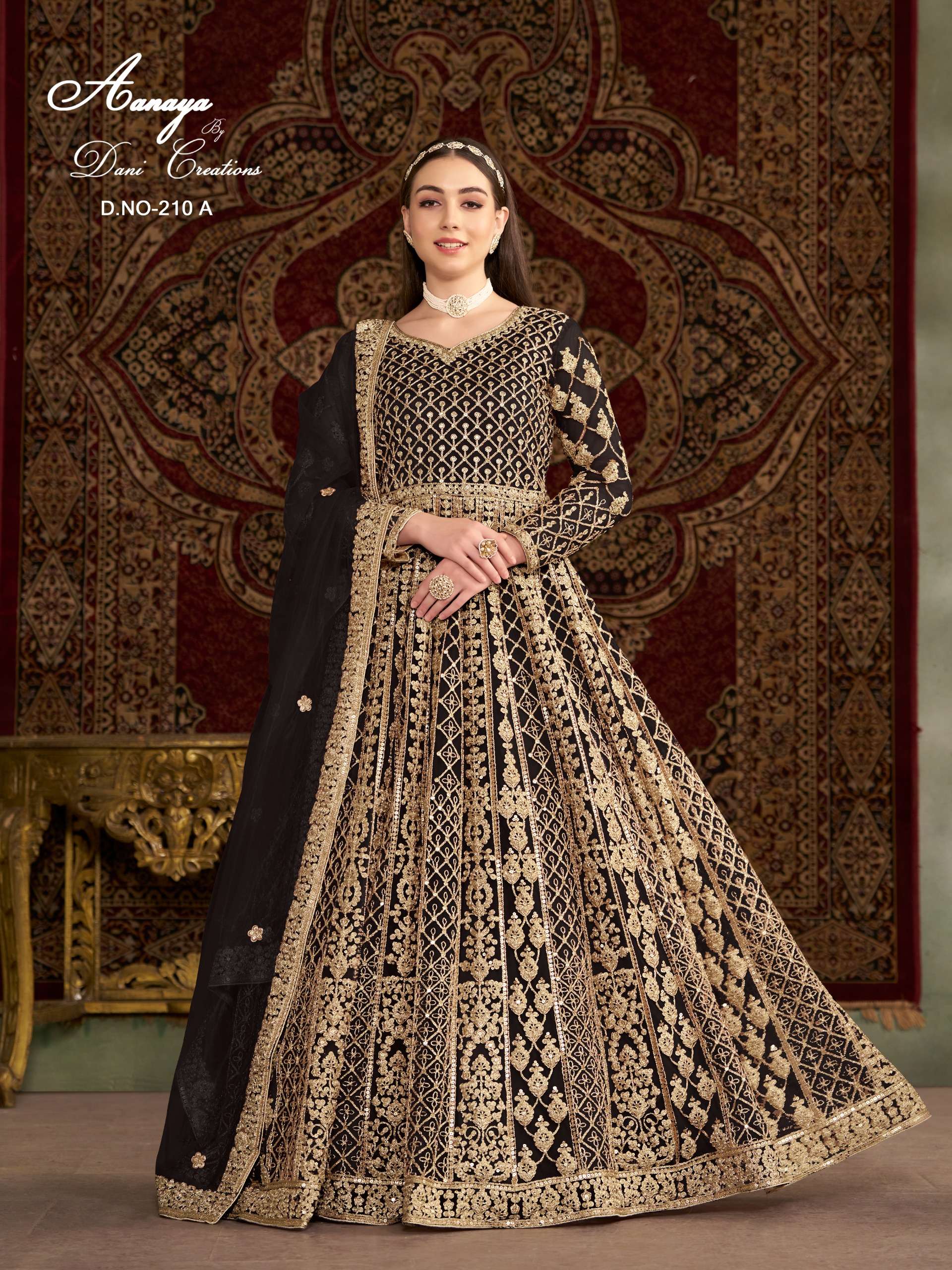 DANI CREATION AANAYA VOL 210 HEAVY DESIGNER WEDDING WEAR GOWN DRESS