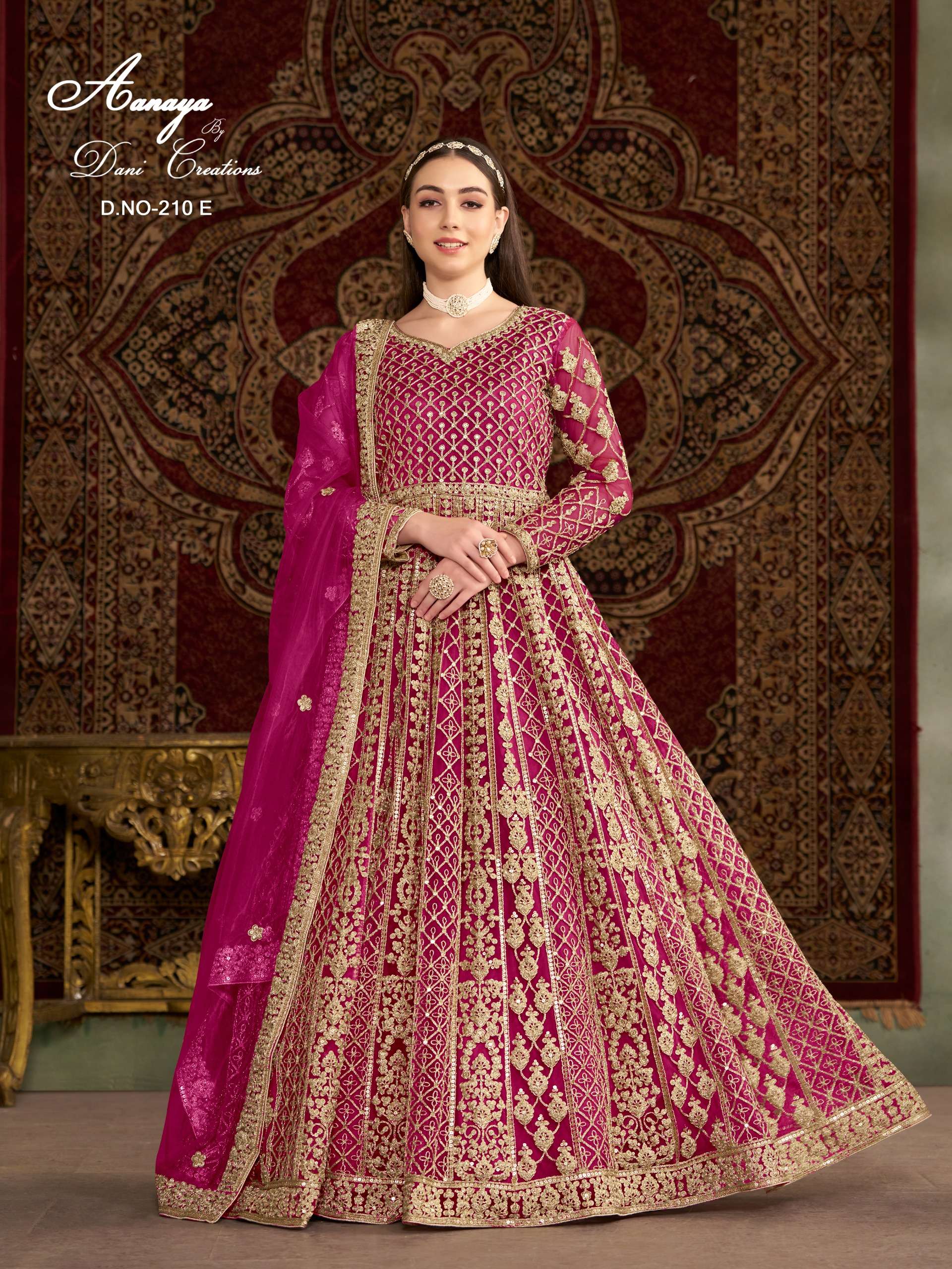 DANI CREATION AANAYA VOL 210 HEAVY DESIGNER WEDDING WEAR GOWN DRESS