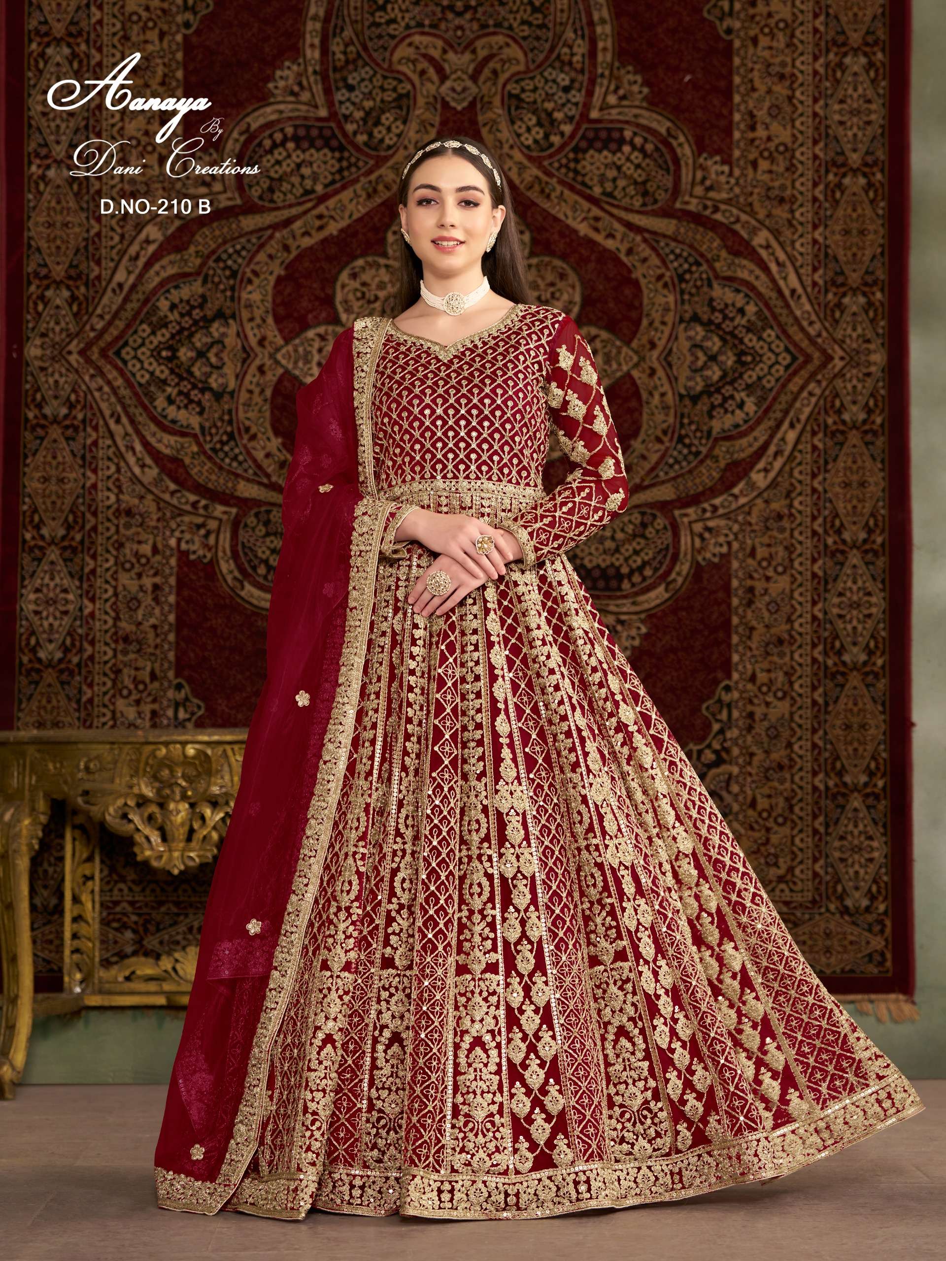 DANI CREATION AANAYA VOL 210 HEAVY DESIGNER WEDDING WEAR GOWN DRESS