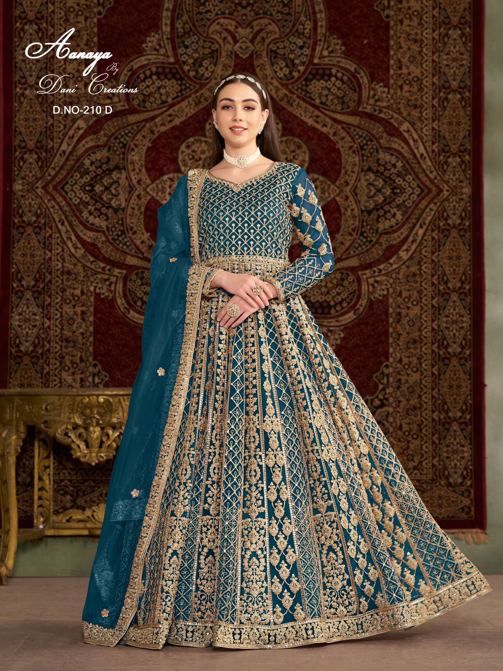 DANI CREATION AANAYA VOL 210 HEAVY DESIGNER WEDDING WEAR GOWN DRESS