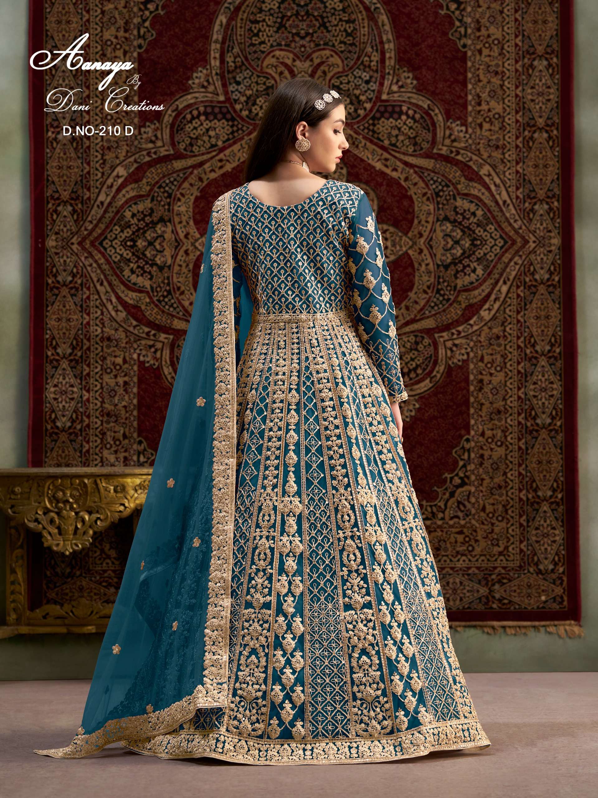 DANI CREATION AANAYA VOL 210 HEAVY DESIGNER WEDDING WEAR GOWN DRESS