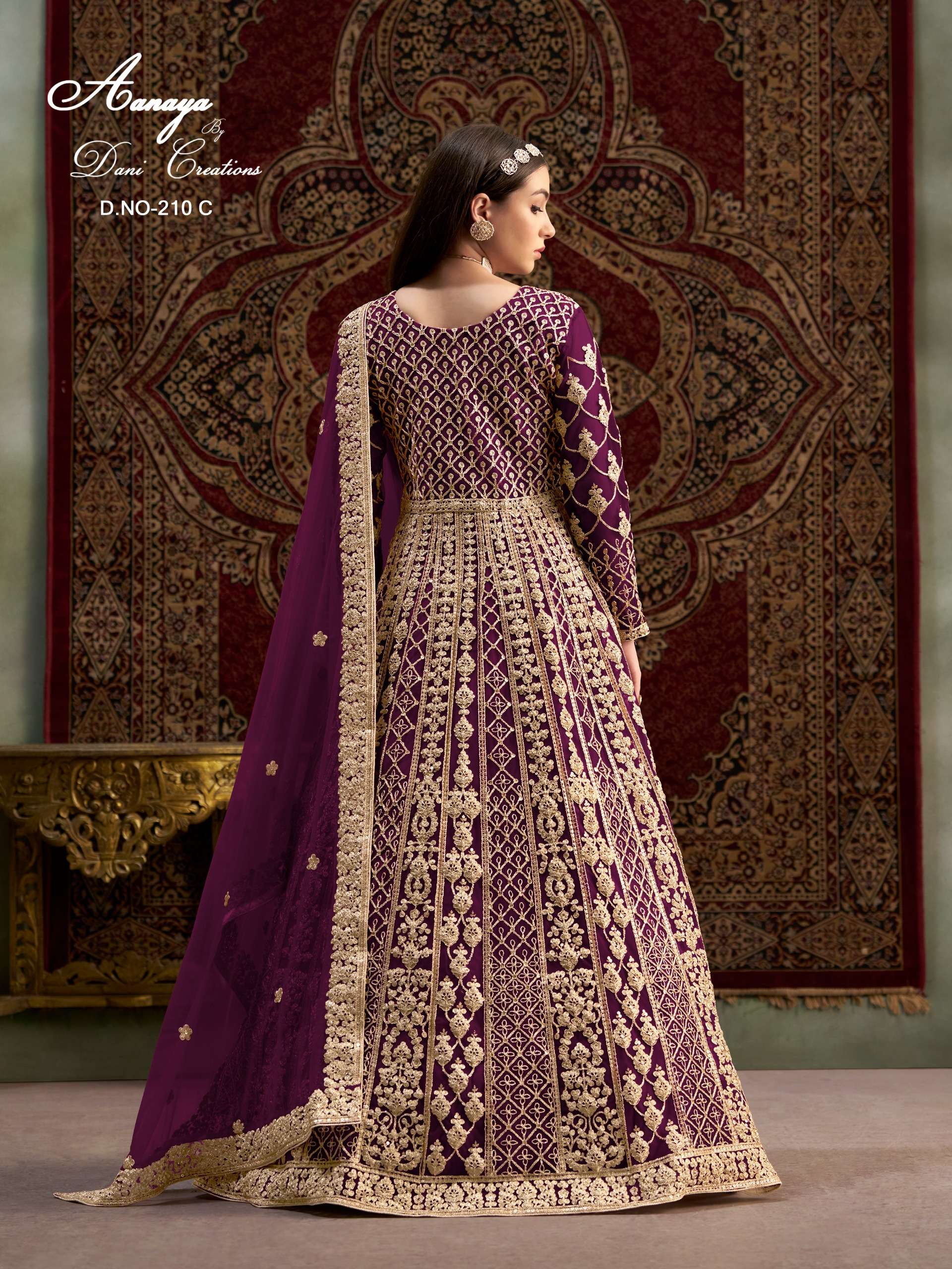 DANI CREATION AANAYA VOL 210 HEAVY DESIGNER WEDDING WEAR GOWN DRESS