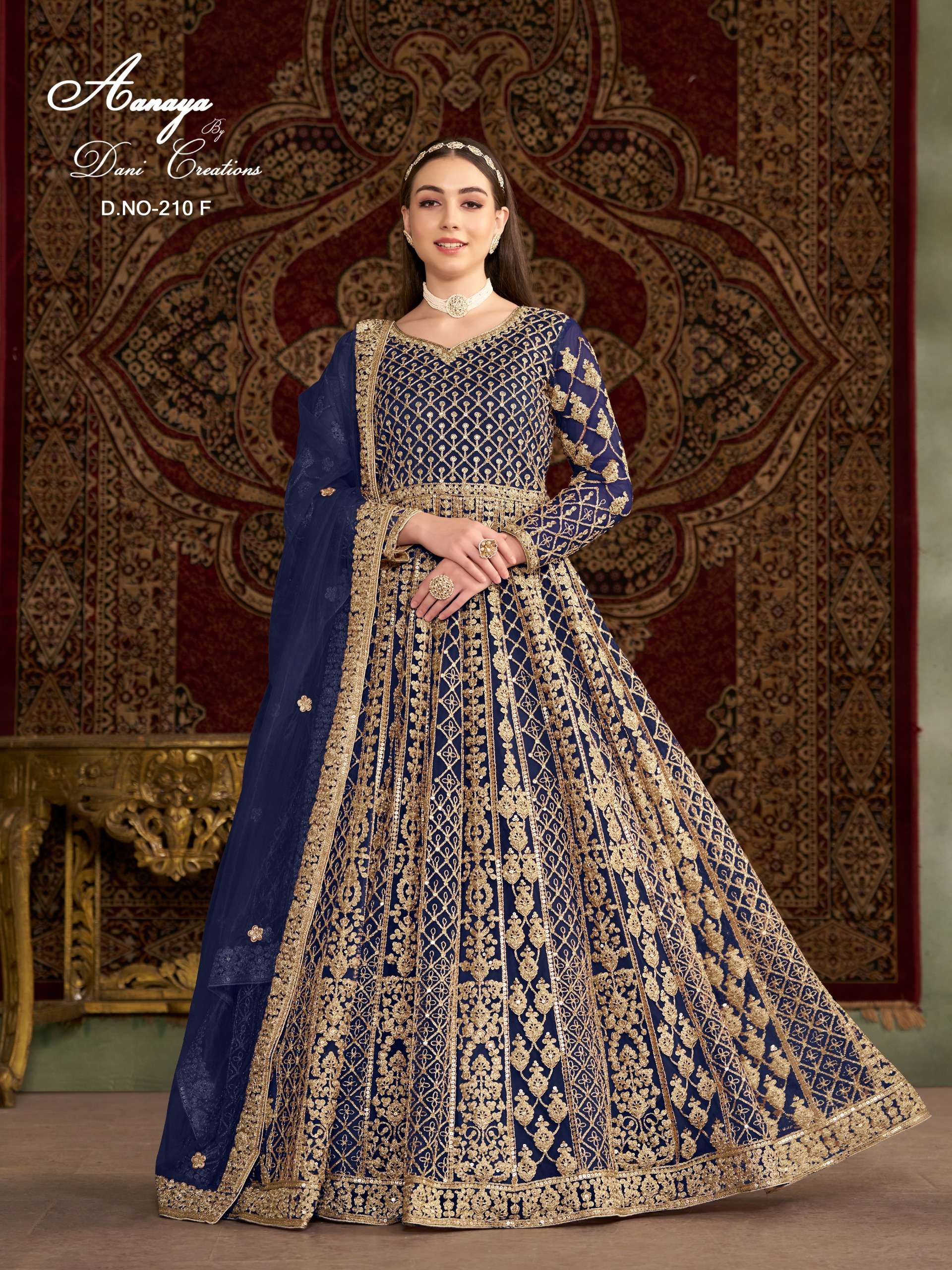 DANI CREATION AANAYA VOL 210 HEAVY DESIGNER WEDDING WEAR GOWN DRESS