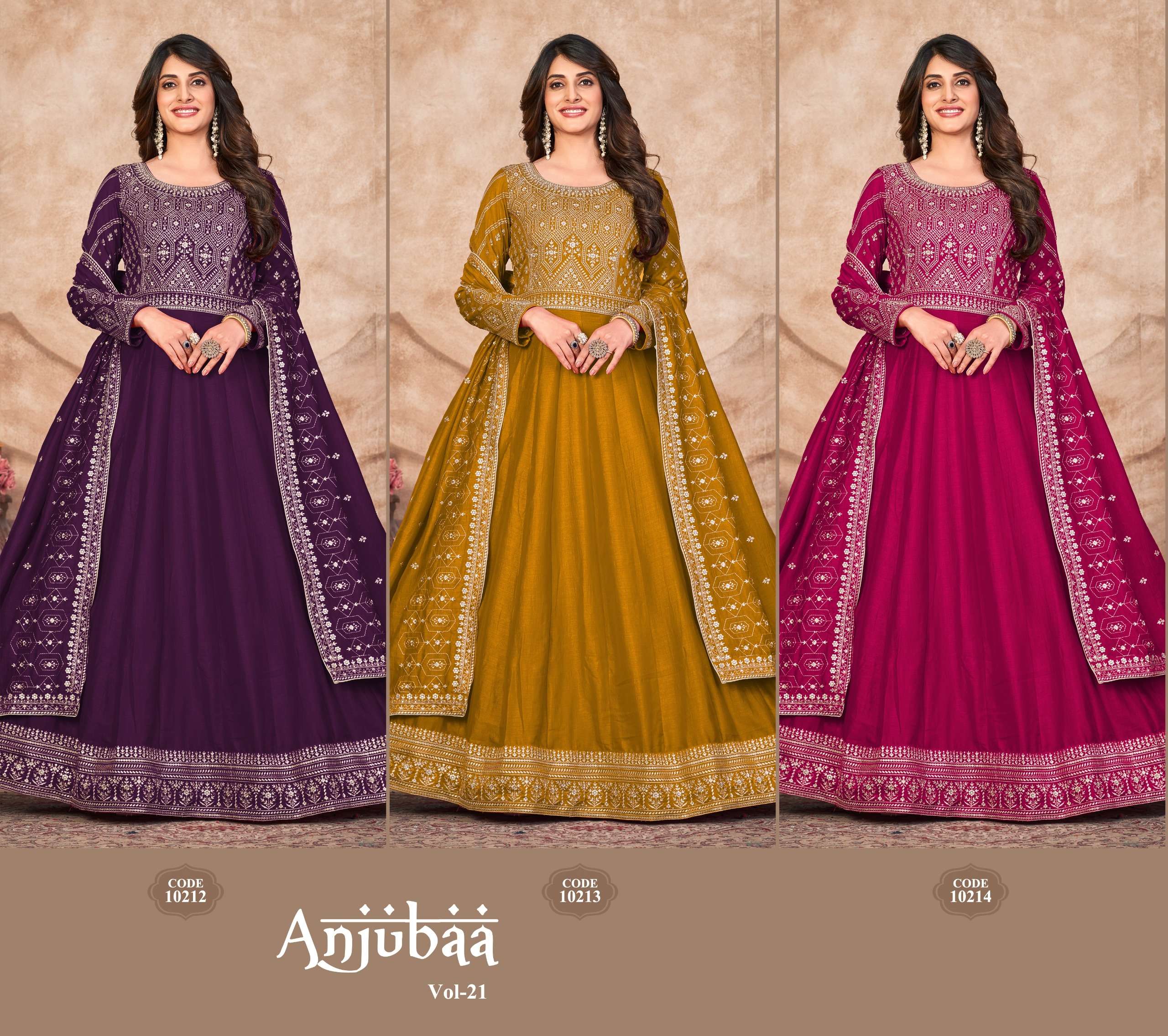 DANI CREATION ANJUBAA VOL 21 DEGINER ANARKALI GOWN DRESS