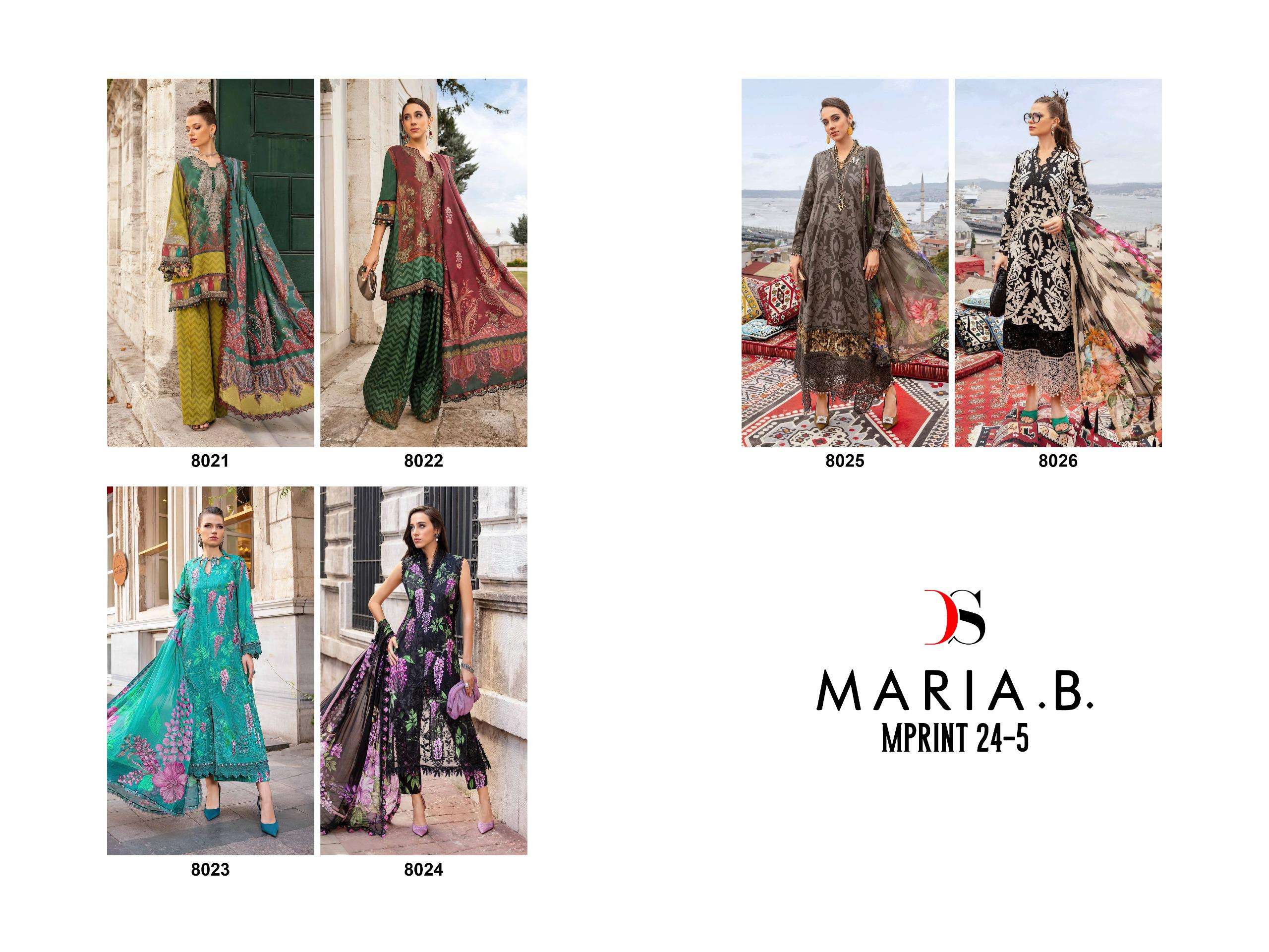 DEEPSY SUITS MARIA B M PRINT 24 VOL 5 COTTON FANCY WORK SALWAR KAMEEZ 