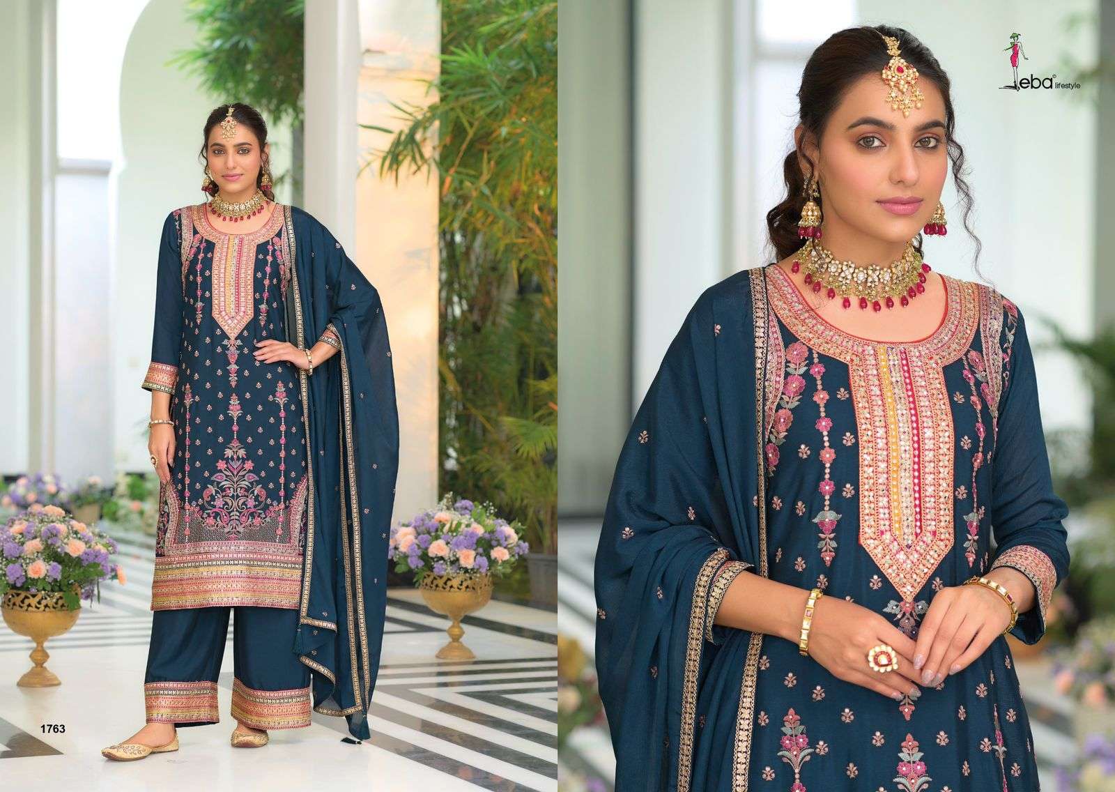 EBA LIFESTYE RUBY VOL 2 HEAVY EMBROIDERY DESIGNER LADIES SUIT