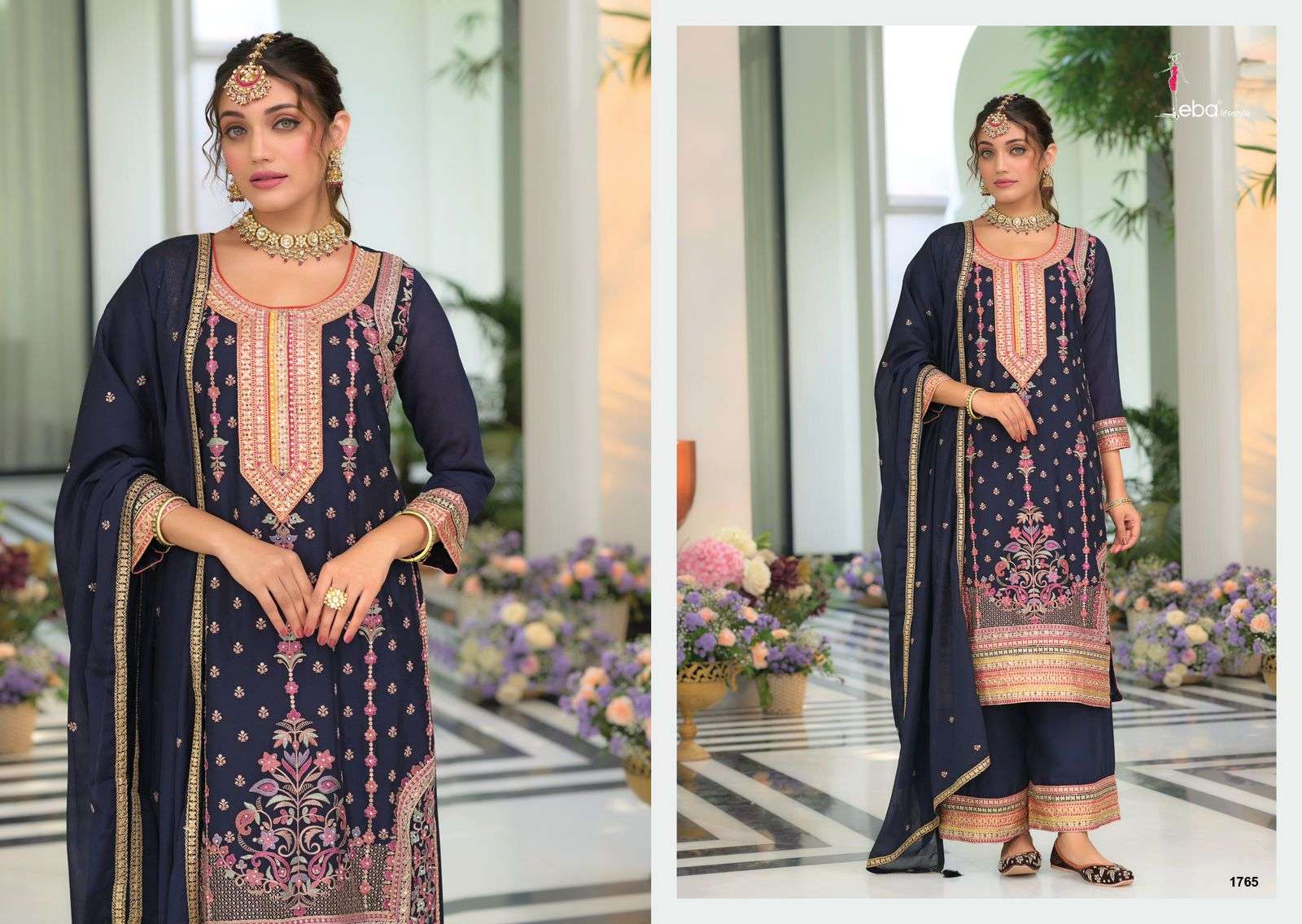 EBA LIFESTYE RUBY VOL 2 HEAVY EMBROIDERY DESIGNER LADIES SUIT