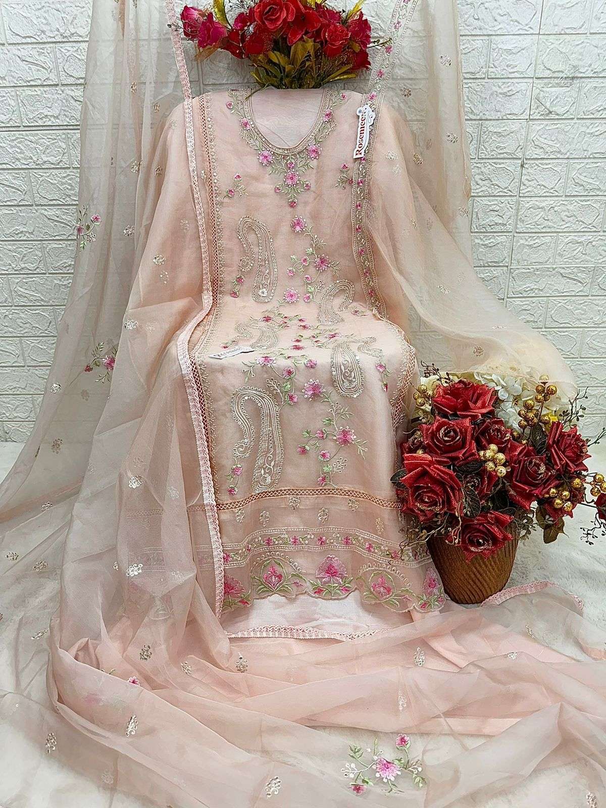 FEPIC iRAADAY IR 21210 ORGANZA HEAVY EMBROIDERED PAKISTANI SUIT