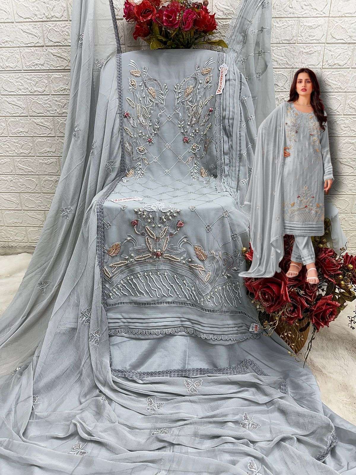FEPIC ROSEMEEN C 1665 EFGHI GEORGETTE HEAVY DESIGNER SUIT