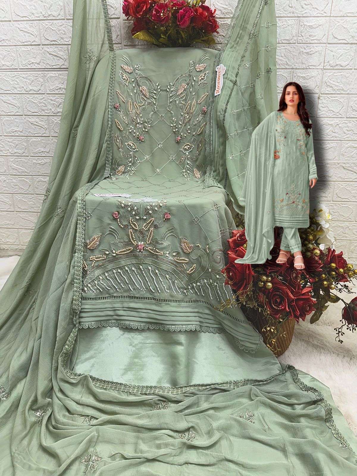 FEPIC ROSEMEEN C 1665 EFGHI GEORGETTE HEAVY DESIGNER SUIT