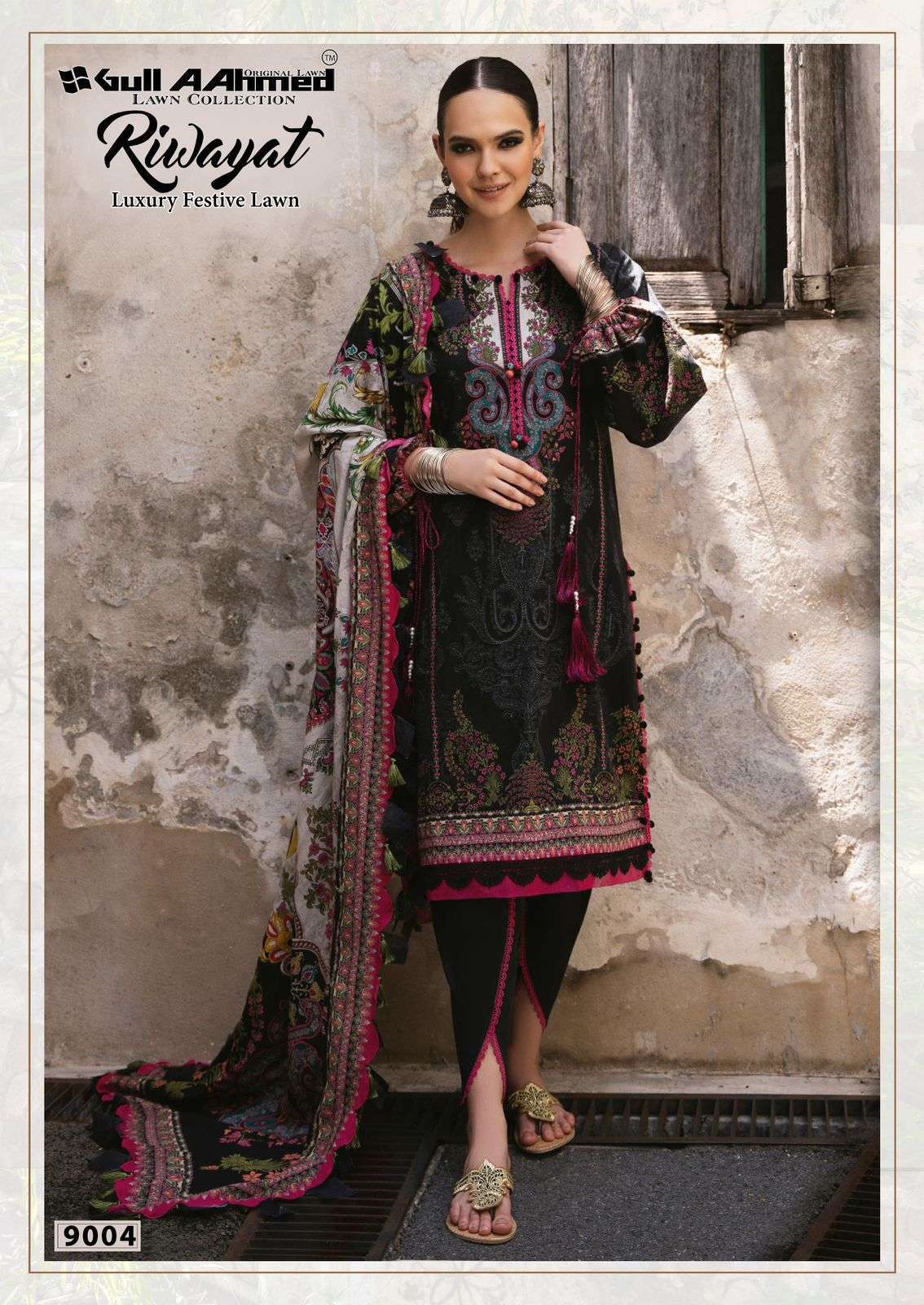 GULL AAHMED RIWAYAT VOL 9 LAWN COTTON DIGITAL PRINTS SALWAR SUIT
