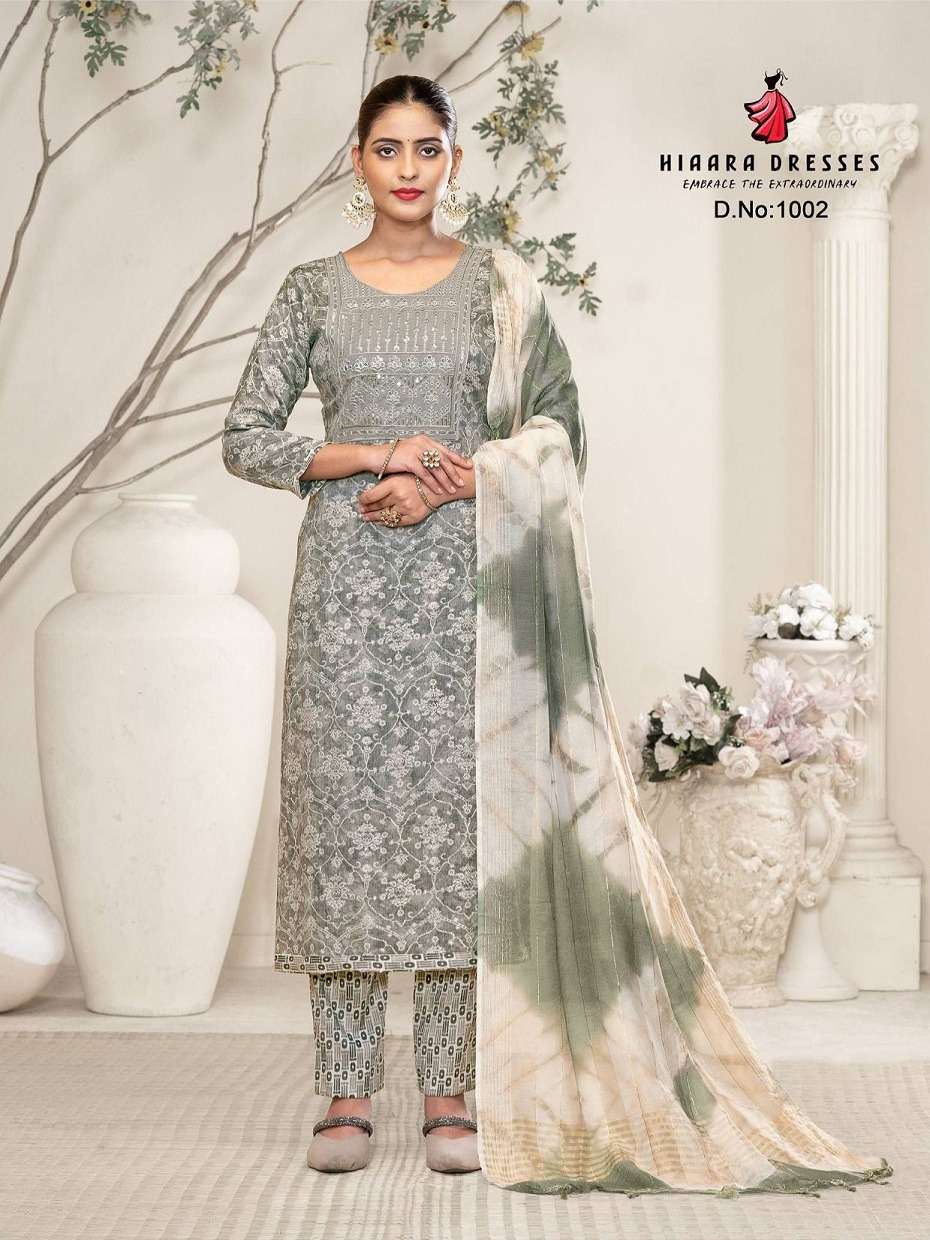 HIAARA DRESSES PAYAL VOL 1 STRAIGHT CUT PATTERN LADIES KURTI COMBO SET 