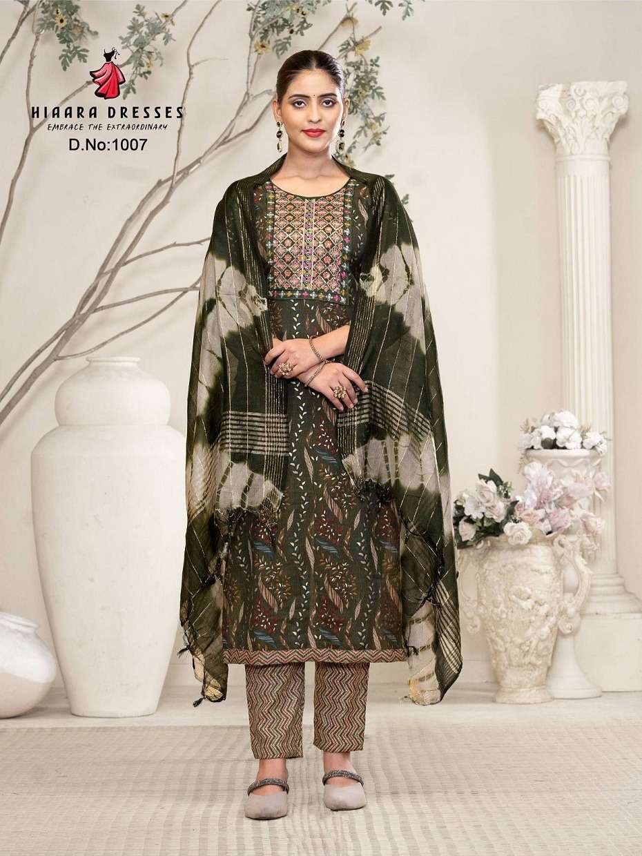 HIAARA DRESSES PAYAL VOL 1 STRAIGHT CUT PATTERN LADIES KURTI COMBO SET 