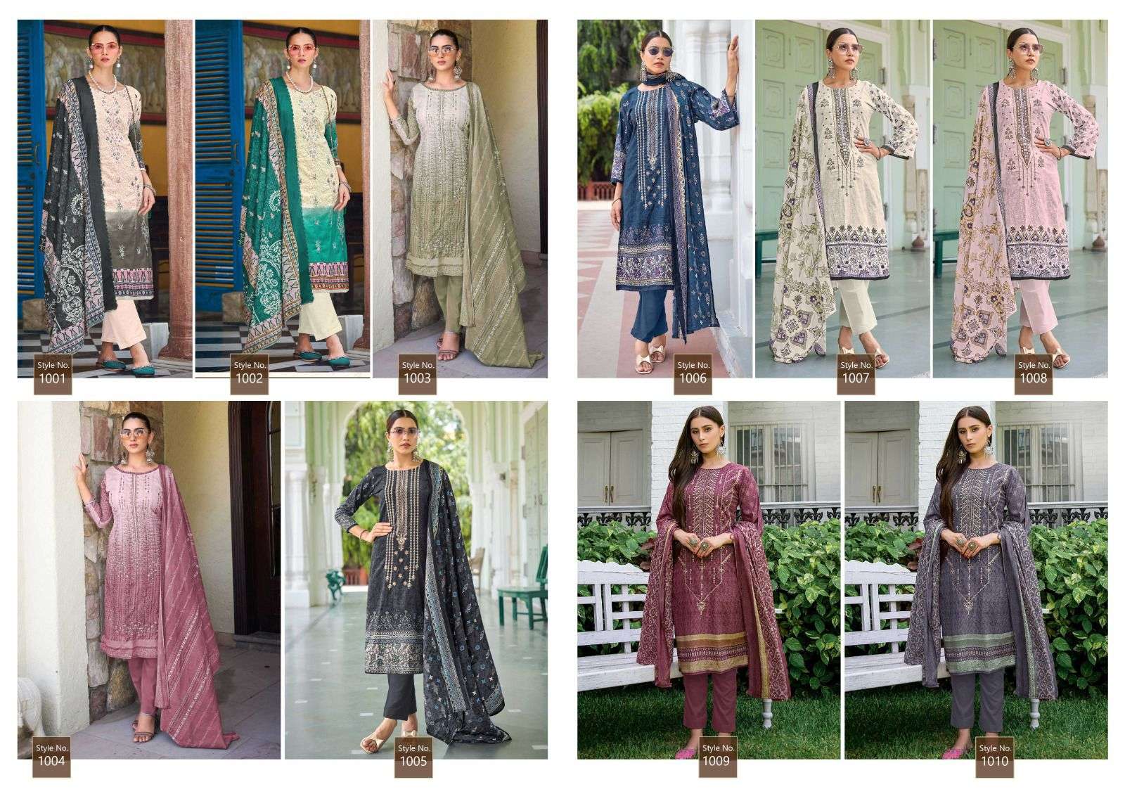 ISHAAL PRINTS EMBROIDERED COMBO 24 LAWN COTTON FANCY WORK SUIT