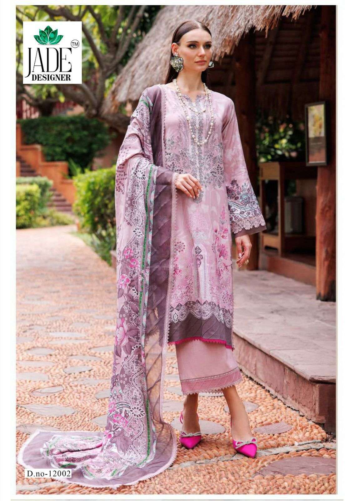 JADE CRIMSON EXCLUSIVE HEAVY LAWN COLLECTION VOL 12 LAWN COTTON DIGITAL PRINT SALWAR SUIT