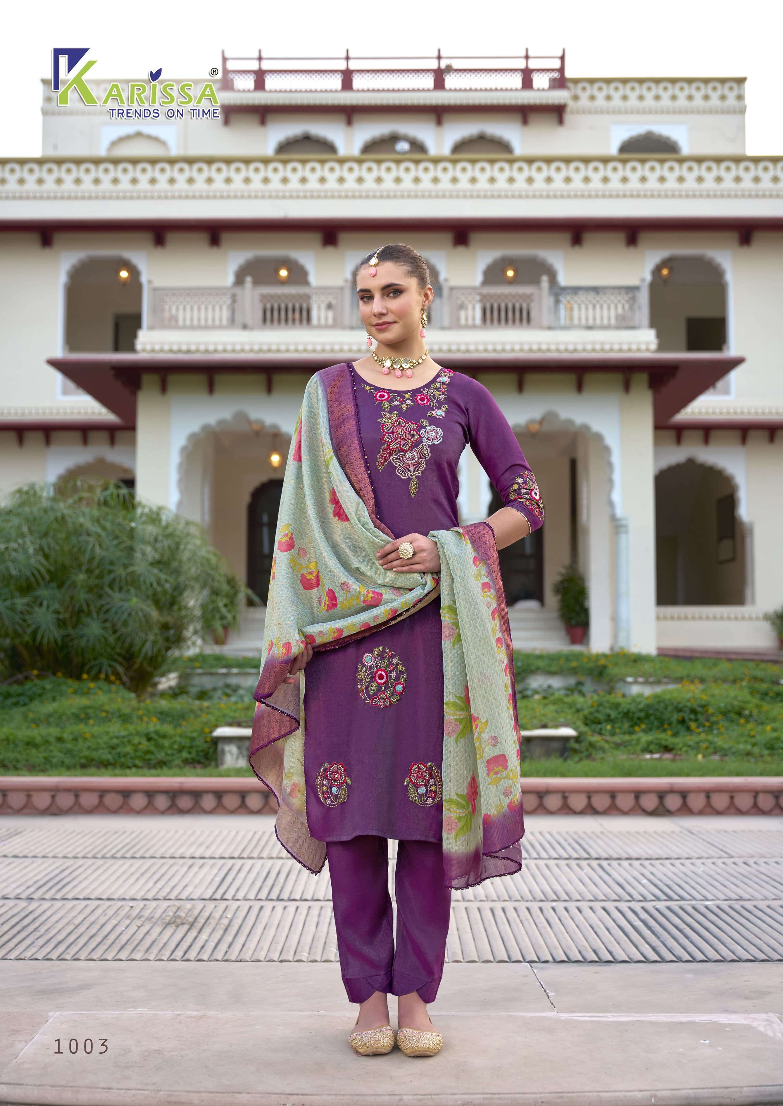KARISSA MOHINI VISCOSE FANCY DESIGNER LADIES KURTI COMBO SET