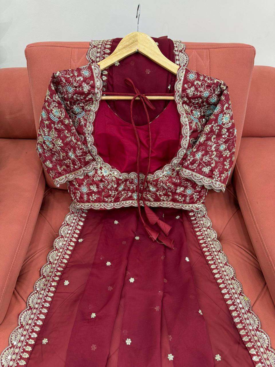 KD 536 SILK WITH HEAVY BEAUTIFUL DESIGNER FUNCTION WEAR SAREE