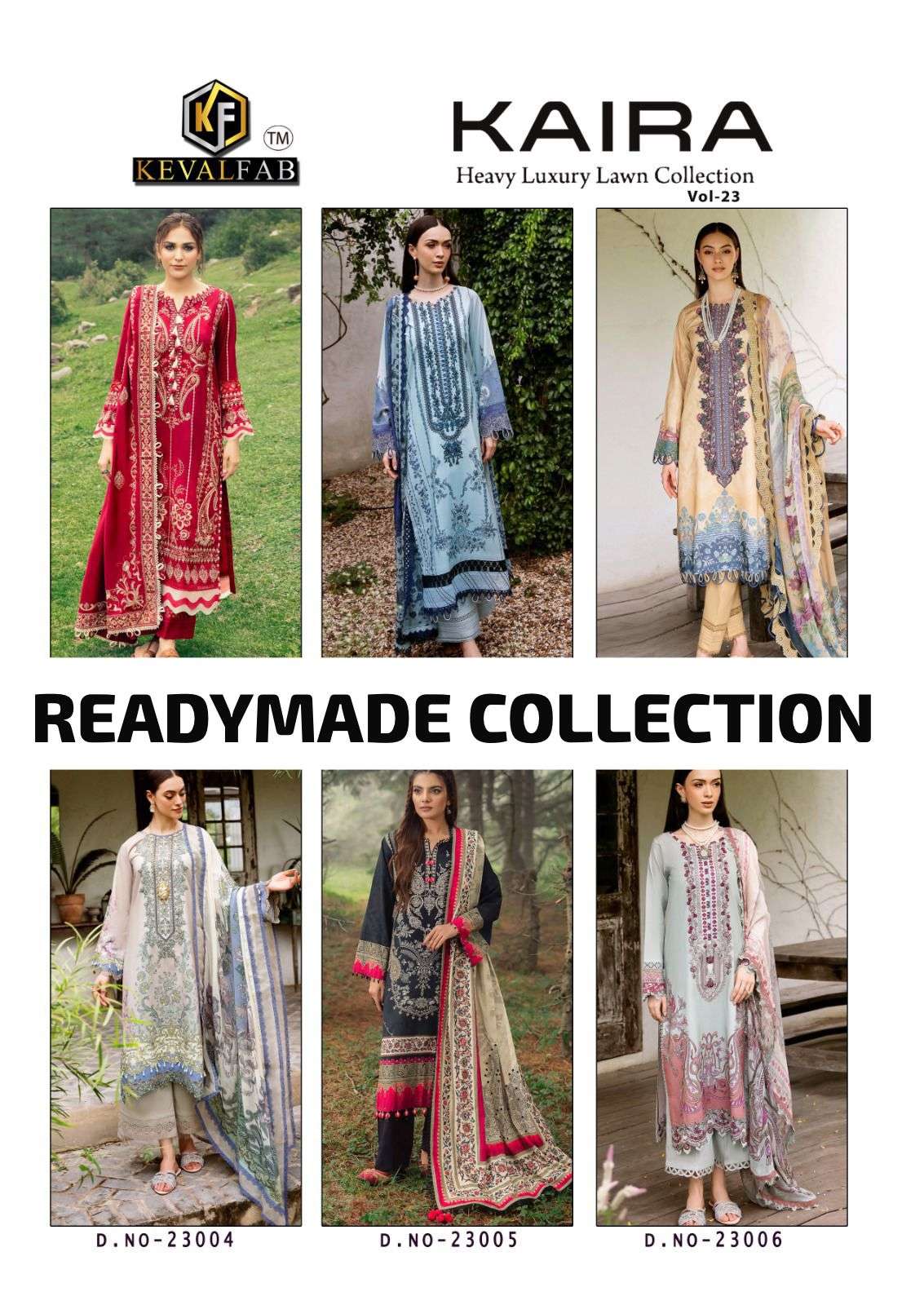KEVAL FAB KAIRA VOL 23 READY MADE COLLECTION LAWN COTTON SUIT