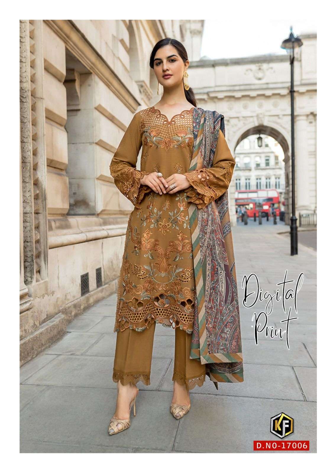 KEVAL FAB SOBIA NAZIR VOL 17 COTTON DIGITAL KARACHI PRINT SALWAR SUIT