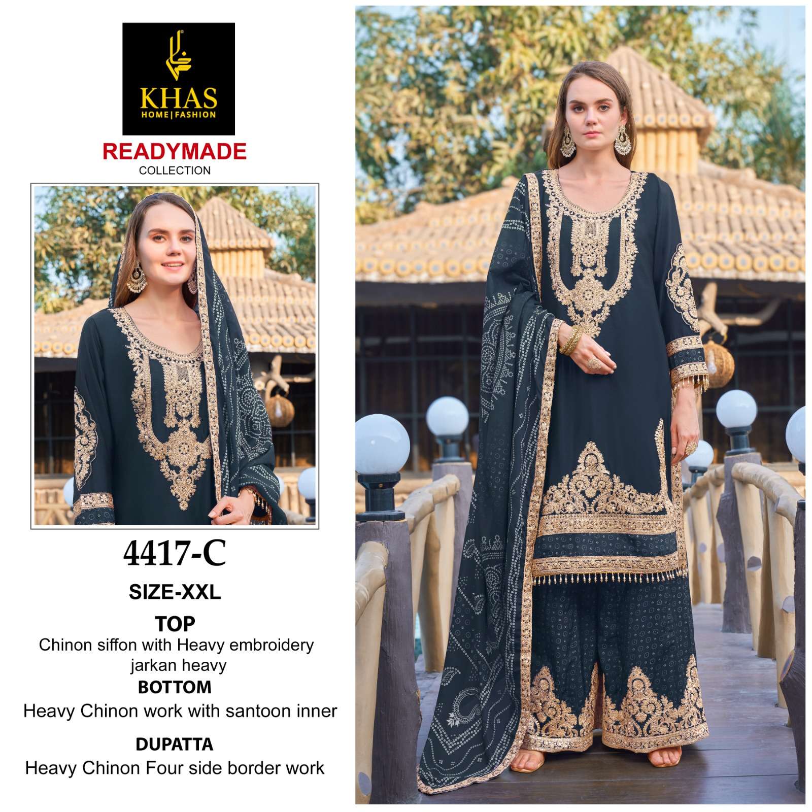 KHAS FASHION D NO 4417 HEAVY BEAUTIFUL DESIGNER PAKISTANI SUIT