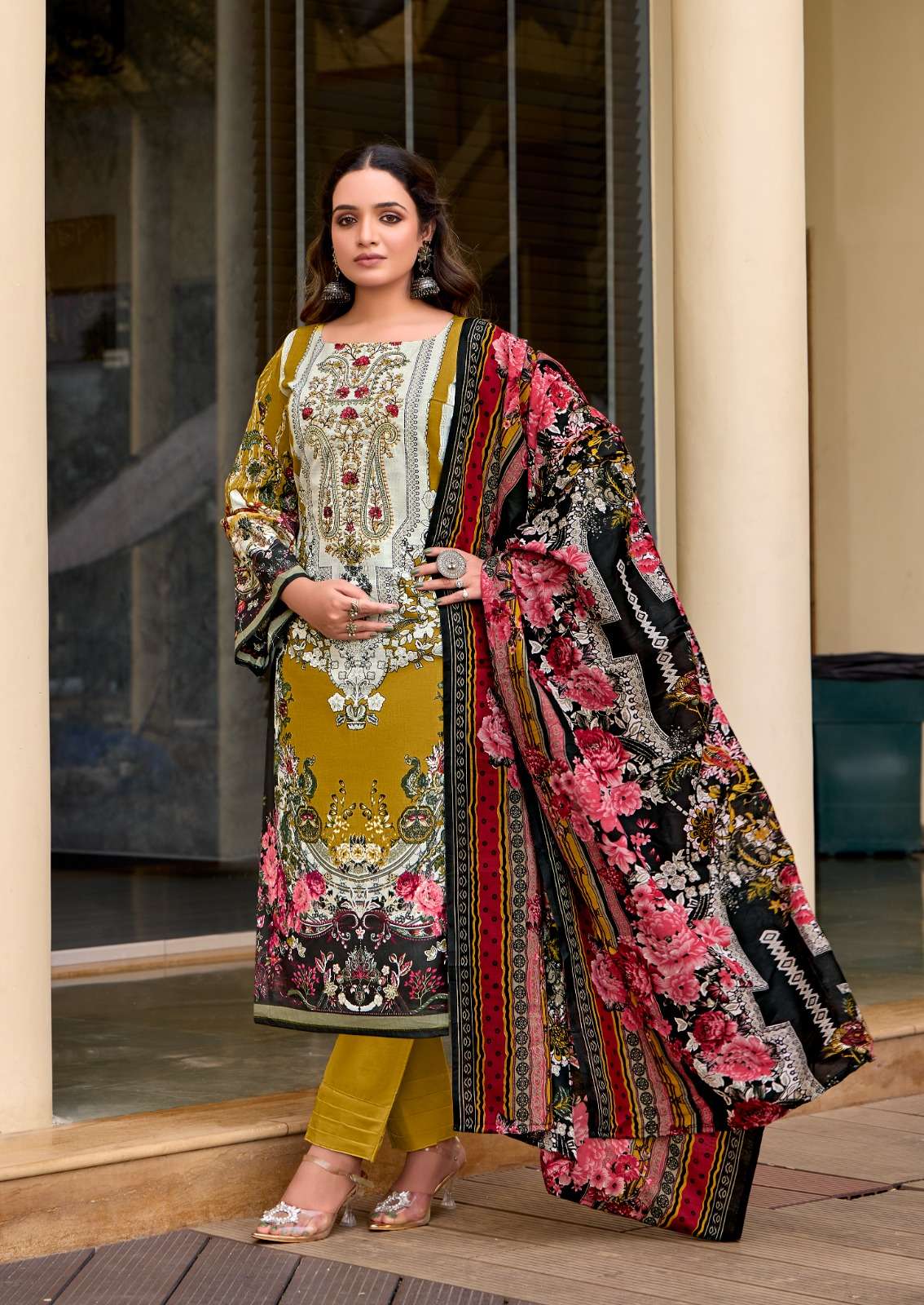 LEVISHA NAIRA NX VOL 11 COTTON DIGITAL STYLE PRINTS WITH FANCY WORK SUIT