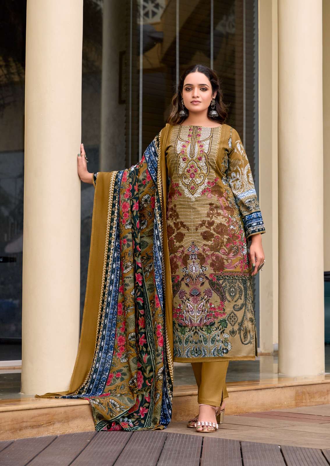 LEVISHA NAIRA NX VOL 11 COTTON DIGITAL STYLE PRINTS WITH FANCY WORK SUIT