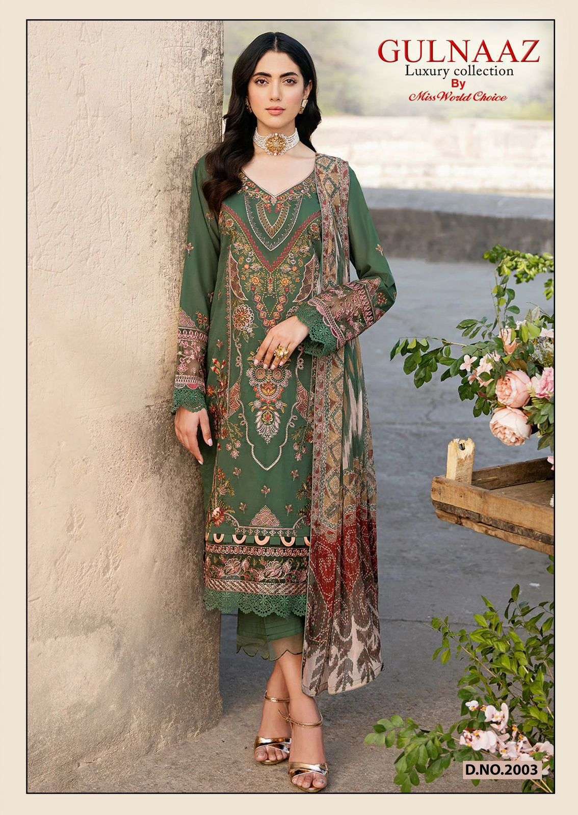 MISS WORLD CHOICE GULNAZ VOL 2 COTTON DIGITAL KARACHI PRINT SUIT