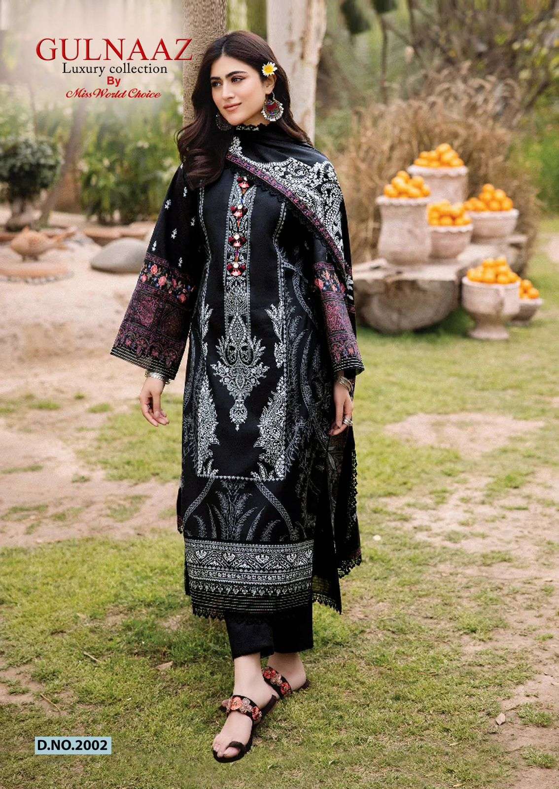 MISS WORLD CHOICE GULNAZ VOL 2 COTTON DIGITAL KARACHI PRINT SUIT