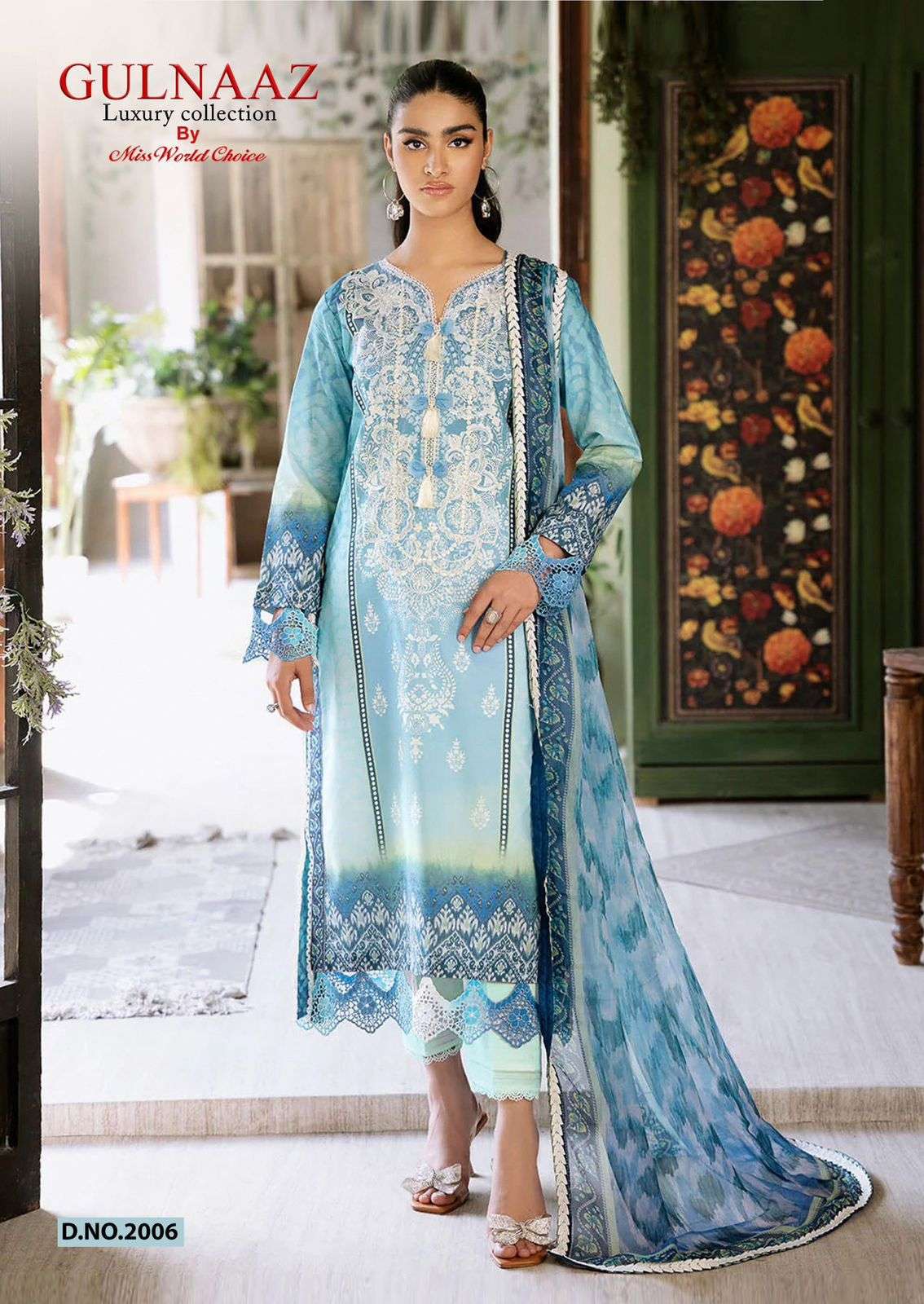 MISS WORLD CHOICE GULNAZ VOL 2 COTTON DIGITAL KARACHI PRINT SUIT