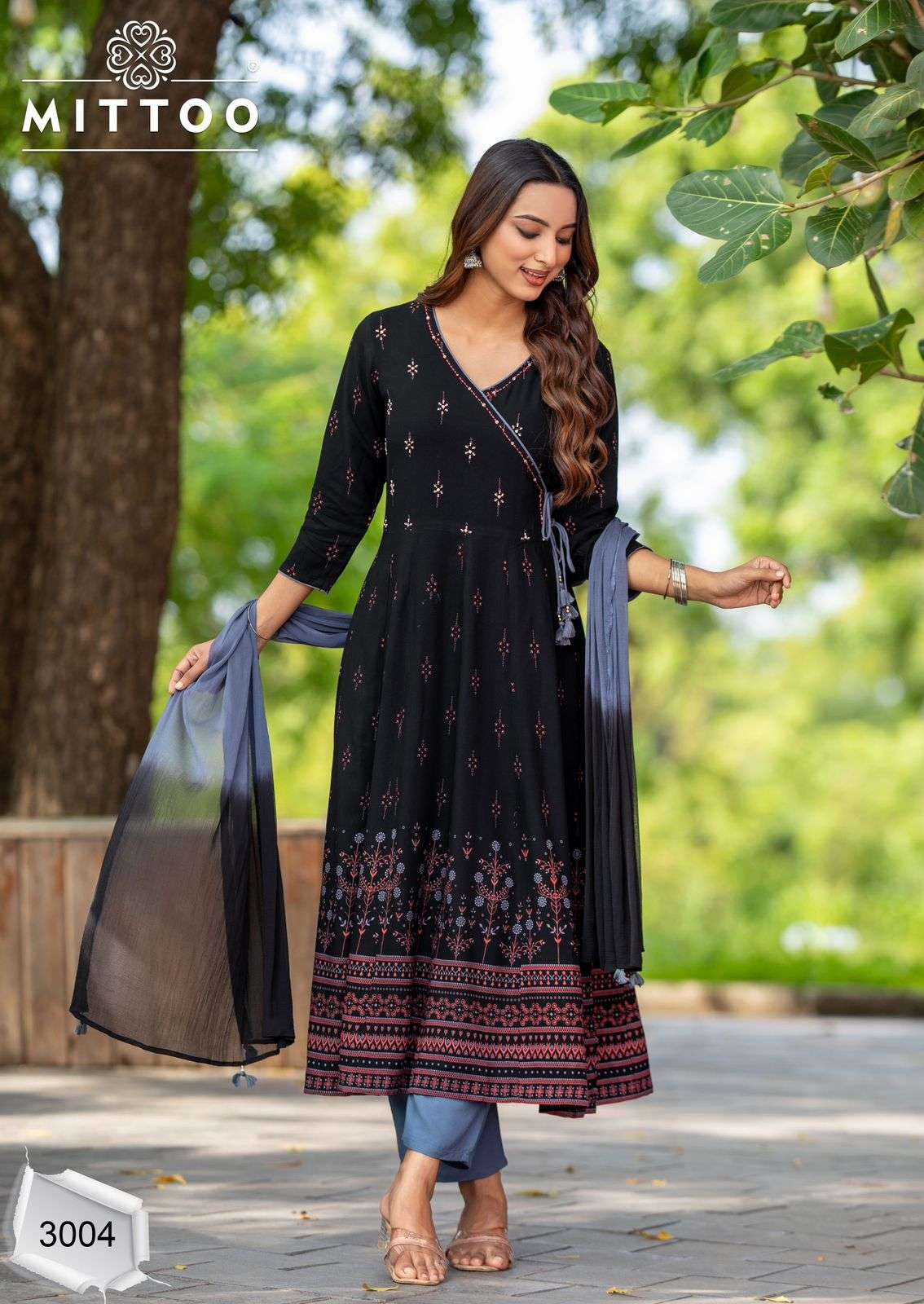 MITTOO PADMAVAT ANGRAKHA STYLE FANCY KURTI COMBO SET 