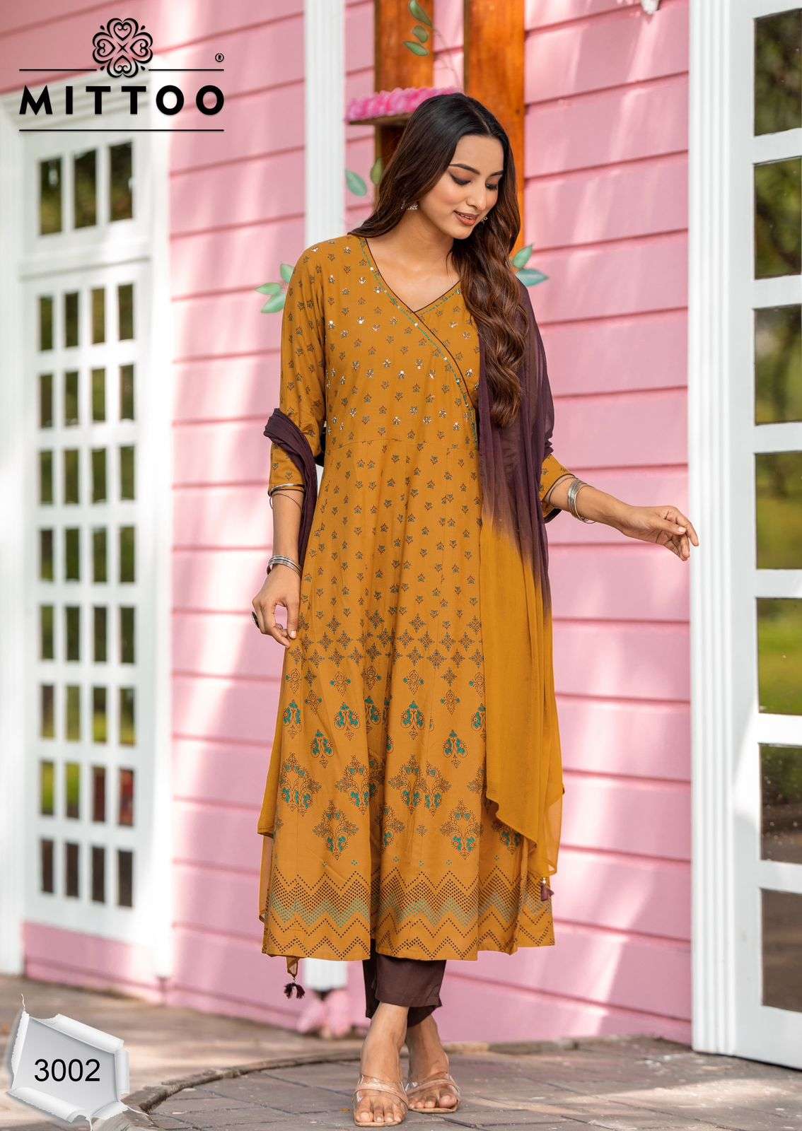 MITTOO PADMAVAT ANGRAKHA STYLE FANCY KURTI COMBO SET 