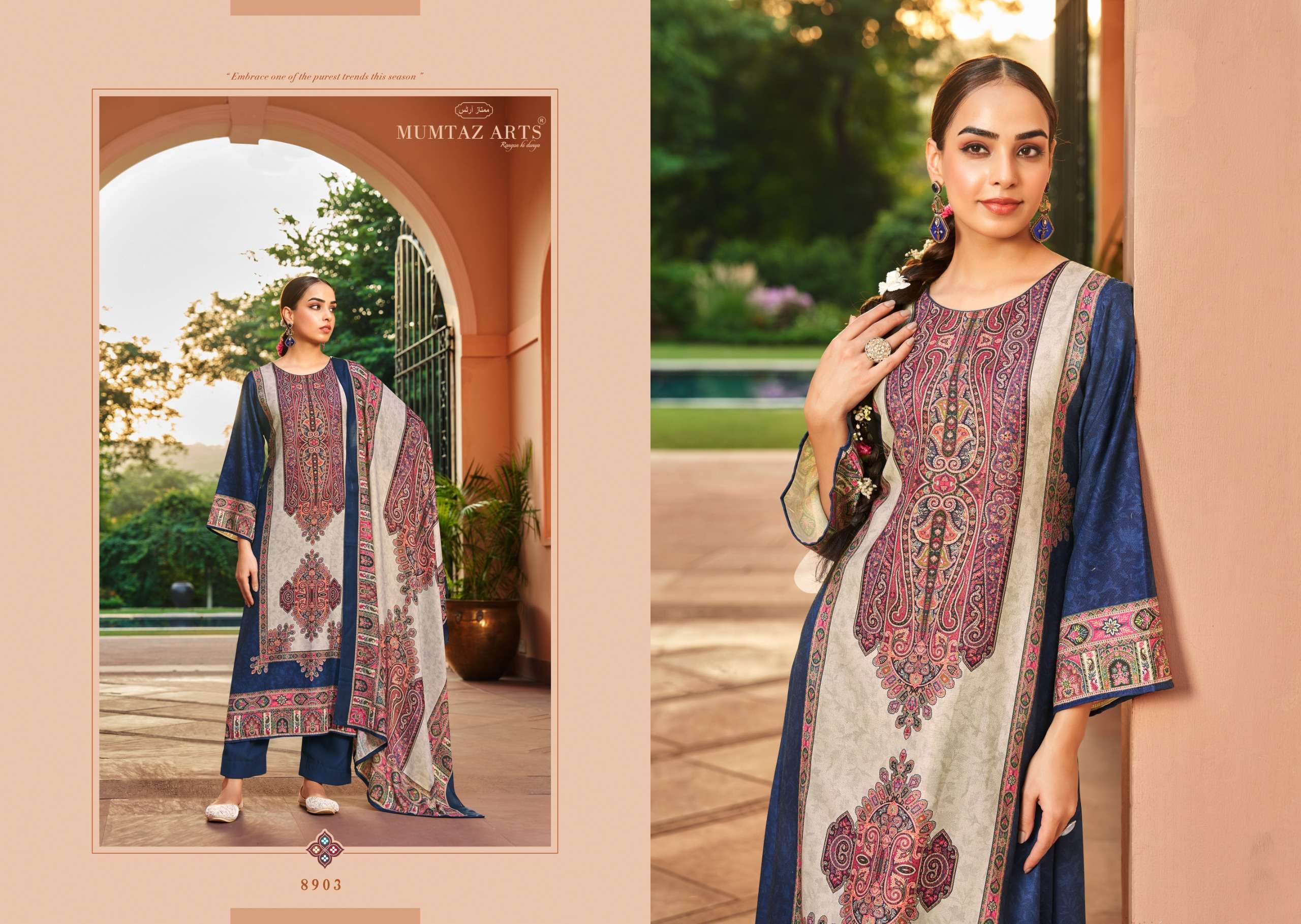 MUMTAZ ARTS SHIRINGAR PASHMINA DIGITAL PRINTS WITH FANCY WORK SUIT