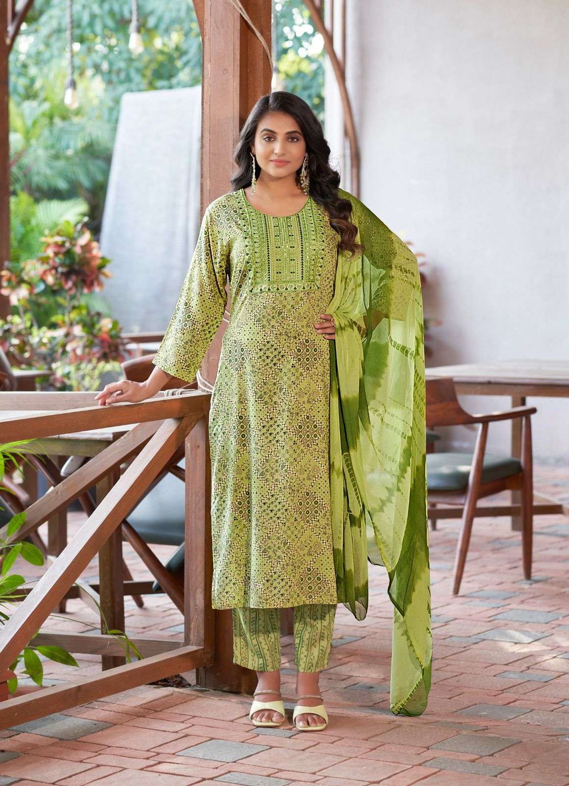 NAVKAR SUMAN VOL 2 RAYON FOIL PRINT STRAIGHT CUT KURTI COMO SET 