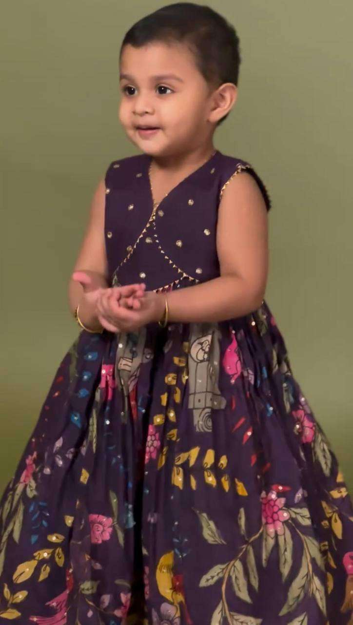 PC 469 HEAVY DESIGNER WEAR LOOK MOTHER DAUGHTER GOWN DRESS