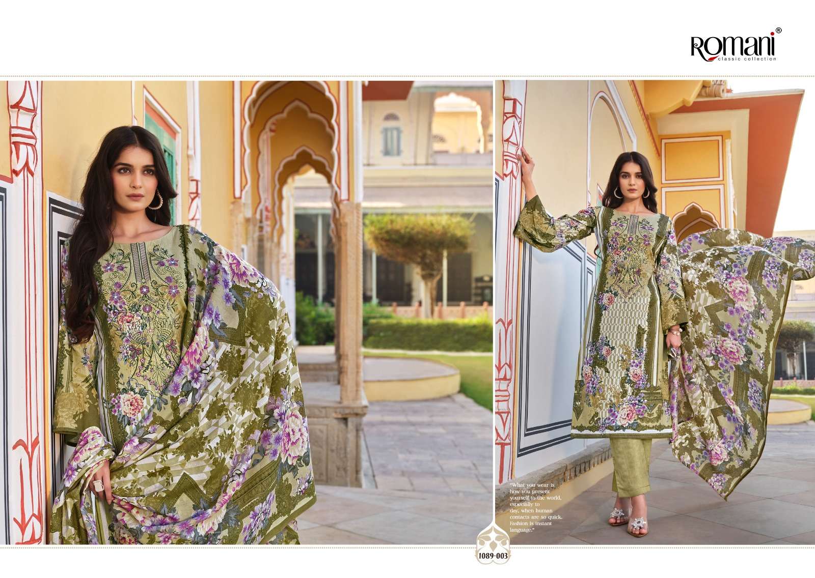 ROMANI AARZU VOL 6 COTTON DIGITAL PRINTS WITH FANCY WORKS SUIT