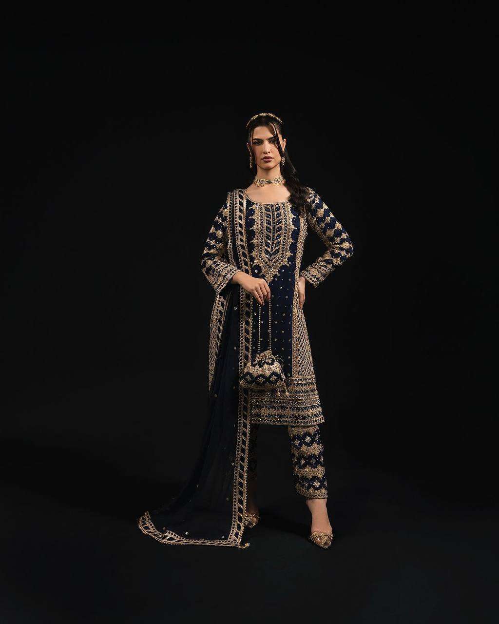 RTC 5785 GEORGETTE HEAVY DESIGNER WEDDING WEAR SUIT