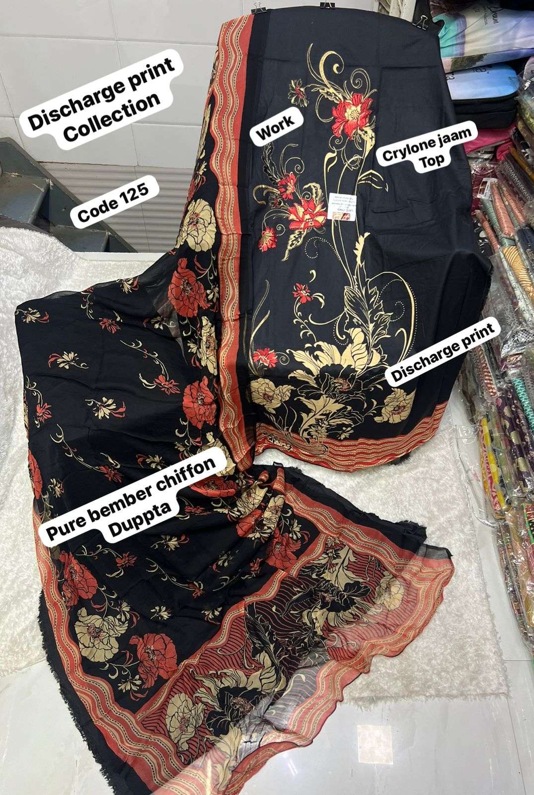 SAPPHIRE CODE 125 FANCY EMBROIDERY WORKS SUIT