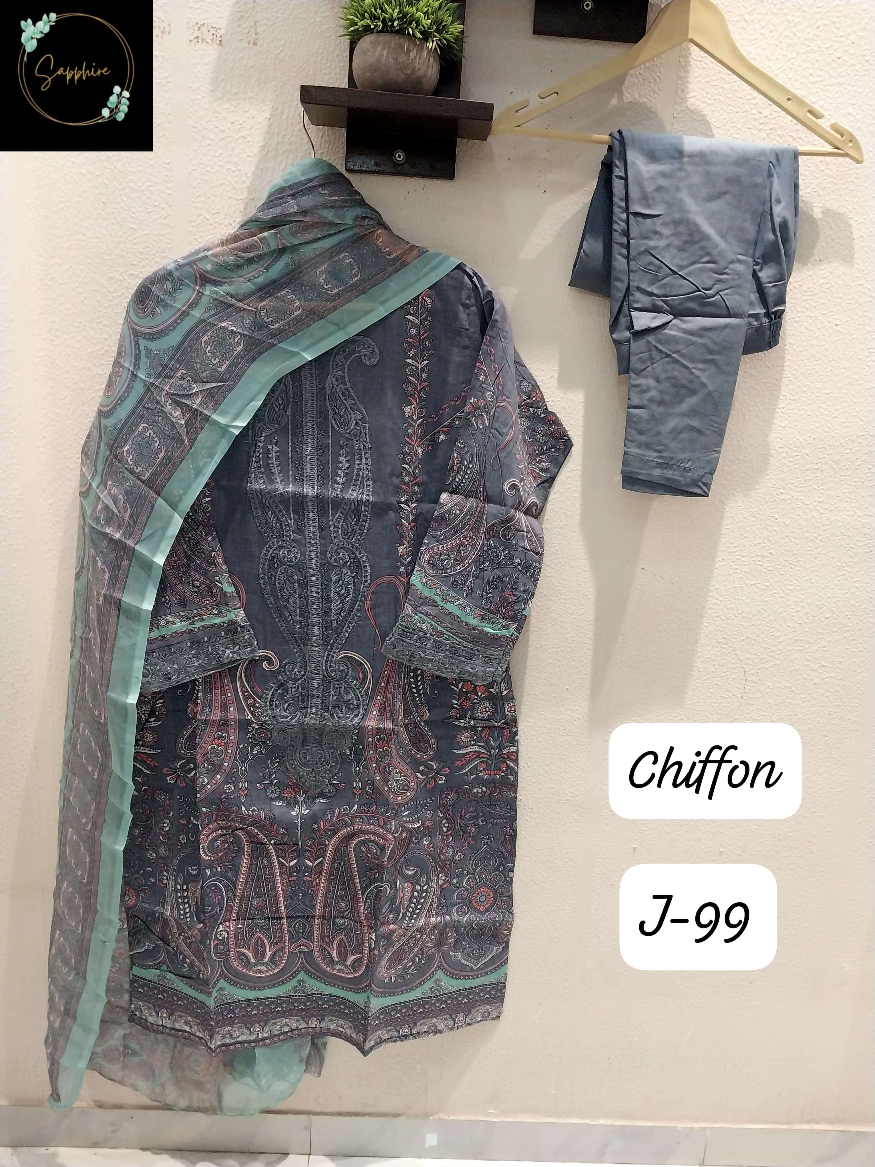 SAPPHIRE JAZMIN VOL 99 LAWN COTTON PAKISTANI SUIT