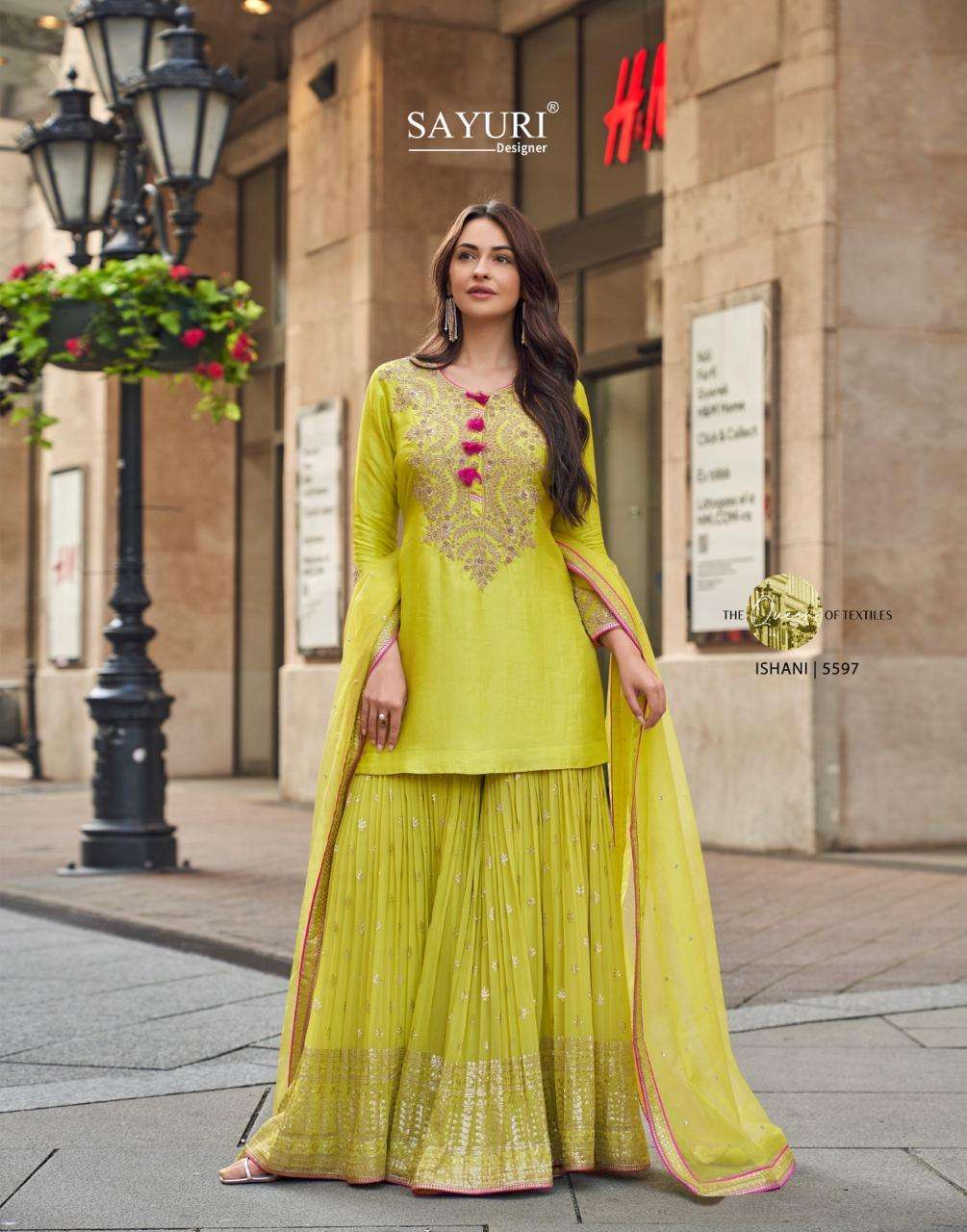 SAYURI DESIGNER ISHANI HEAVY BEAUTIFUL DESIGNER WEDDING WEAR SUIT