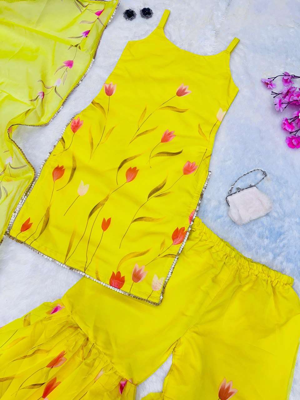 SC 273 MUSTARD SHADE BEAUTIFUL DESIGNER HALDI FUNCTION WEAR SUIT