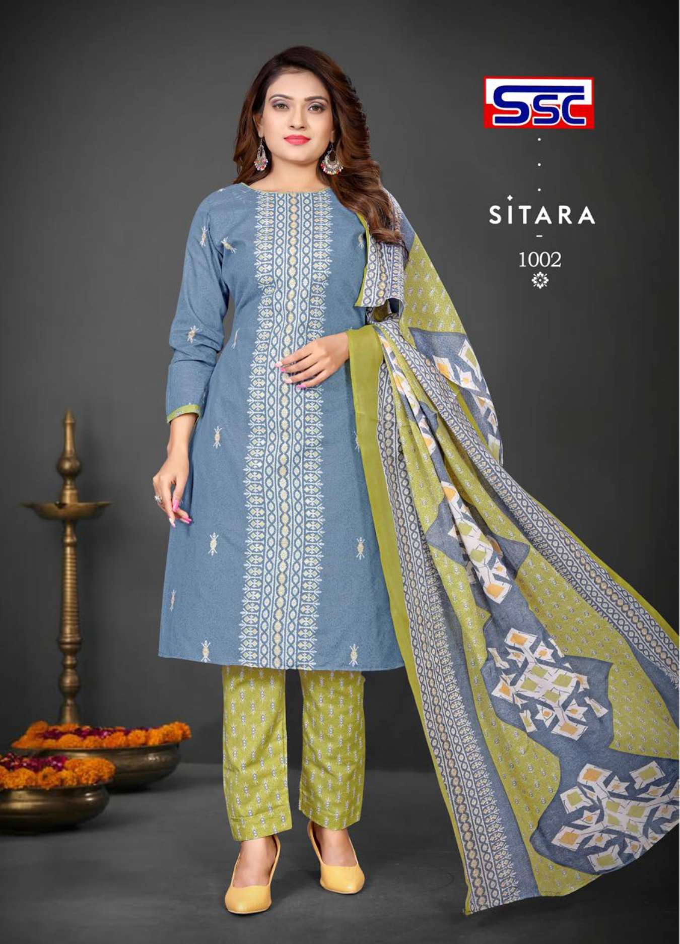 SSC CREATION SITARA COTTON PRINTED SALWAR SUIT   