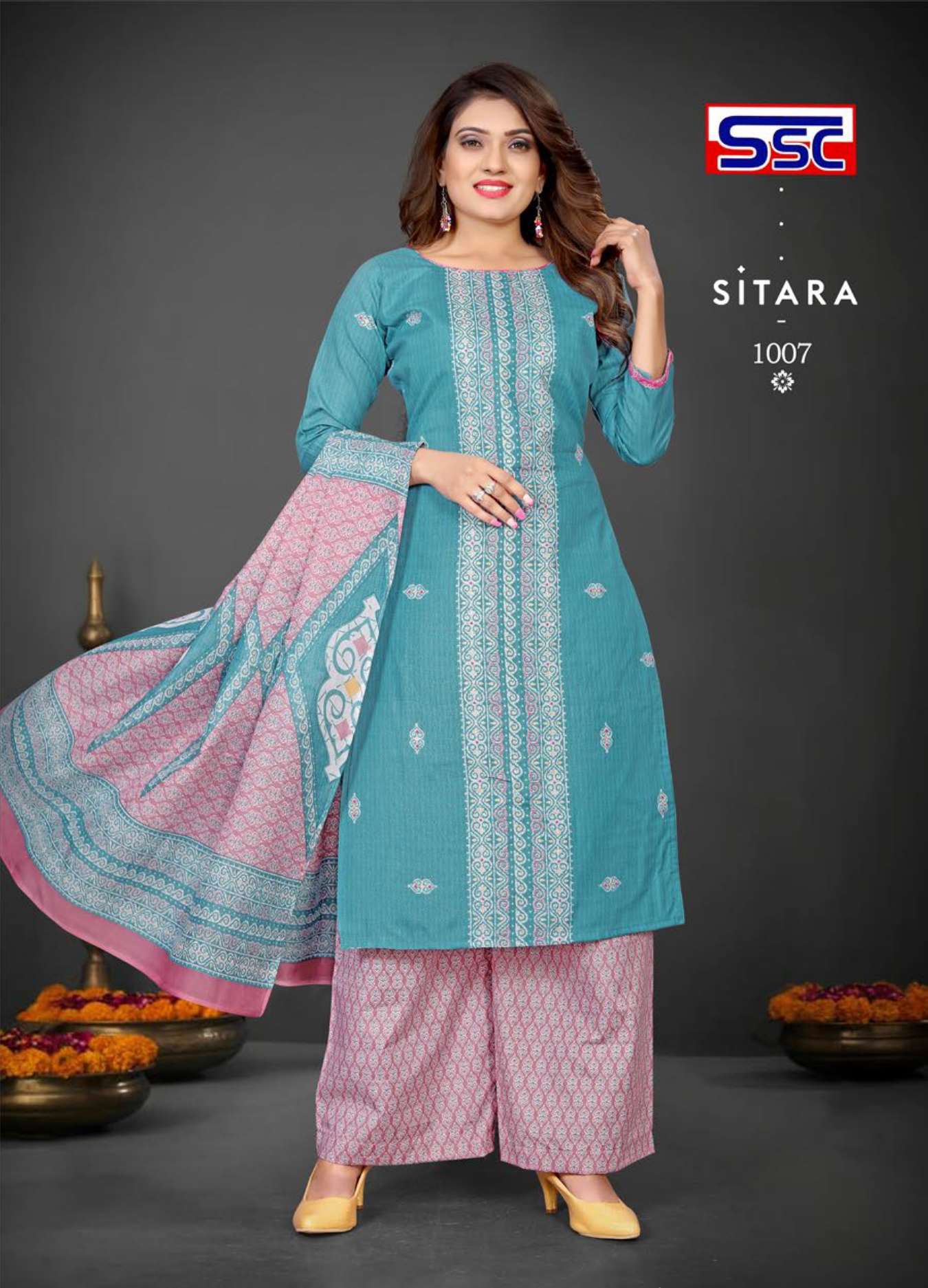 SSC CREATION SITARA COTTON PRINTED SALWAR SUIT   