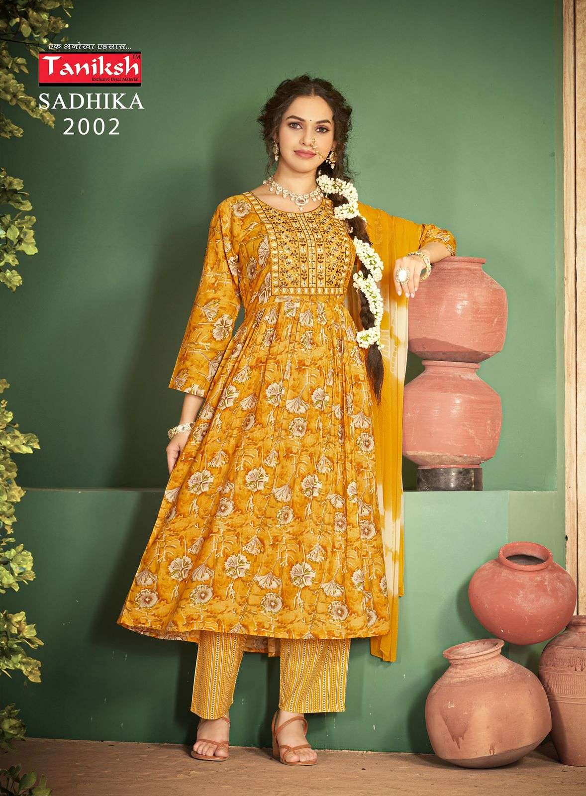 TANIKSH SADHIKA VOL 2 NAIRA CUT PATTERN FANCY KURTI COMBO SET 