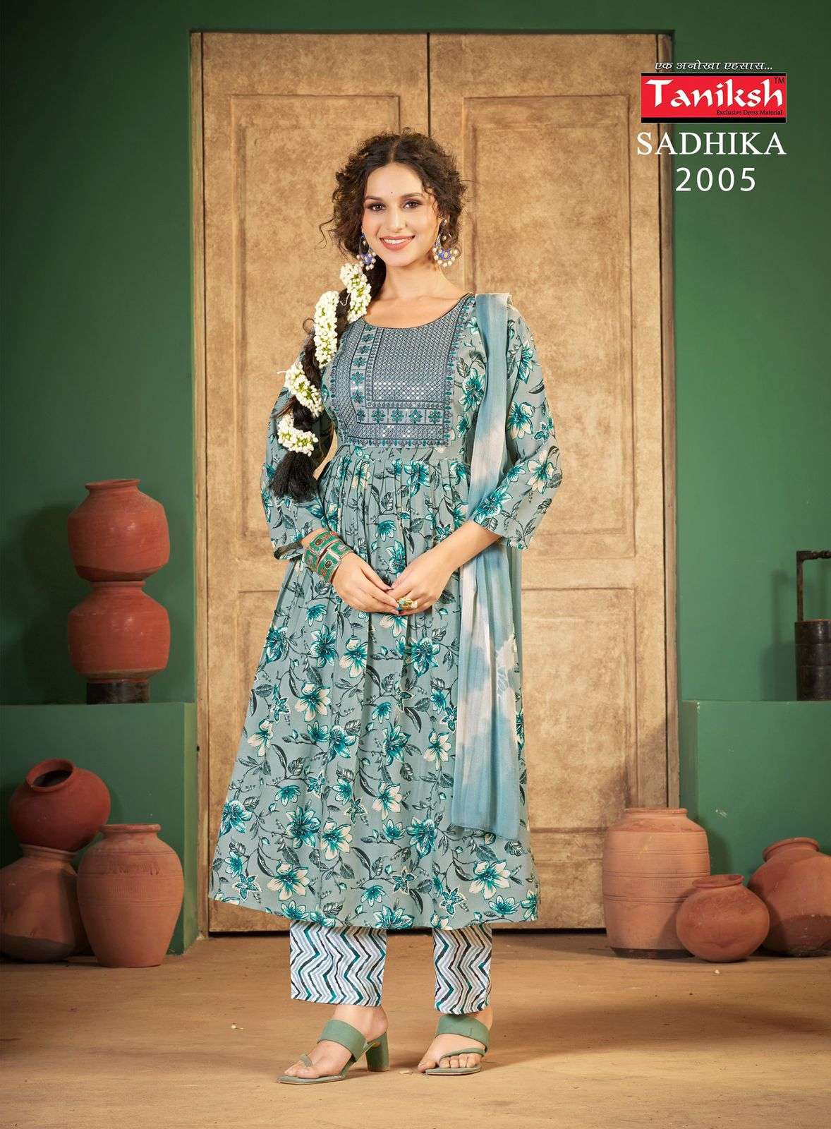 TANIKSH SADHIKA VOL 2 NAIRA CUT PATTERN FANCY KURTI COMBO SET 