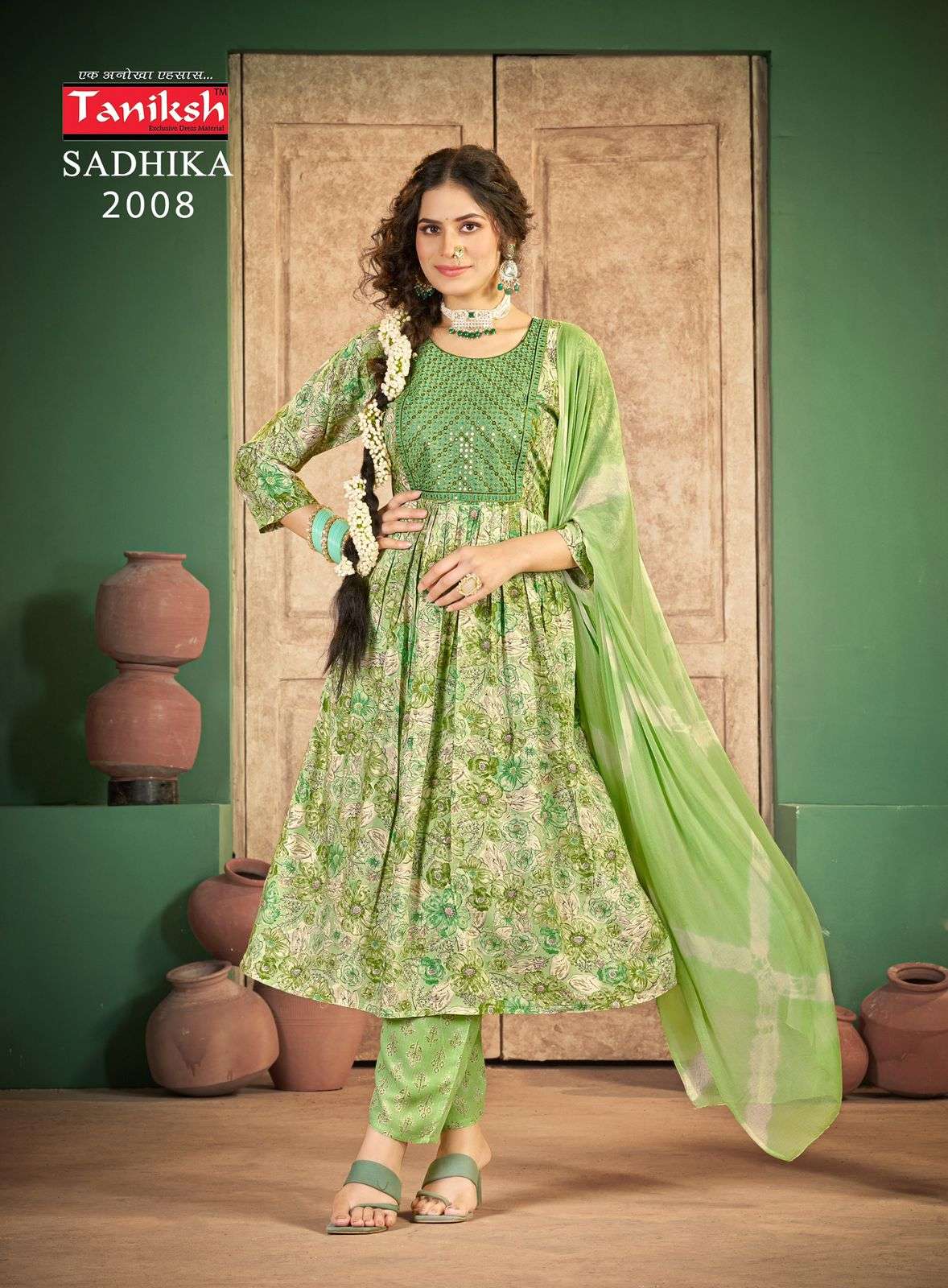 TANIKSH SADHIKA VOL 2 NAIRA CUT PATTERN FANCY KURTI COMBO SET 